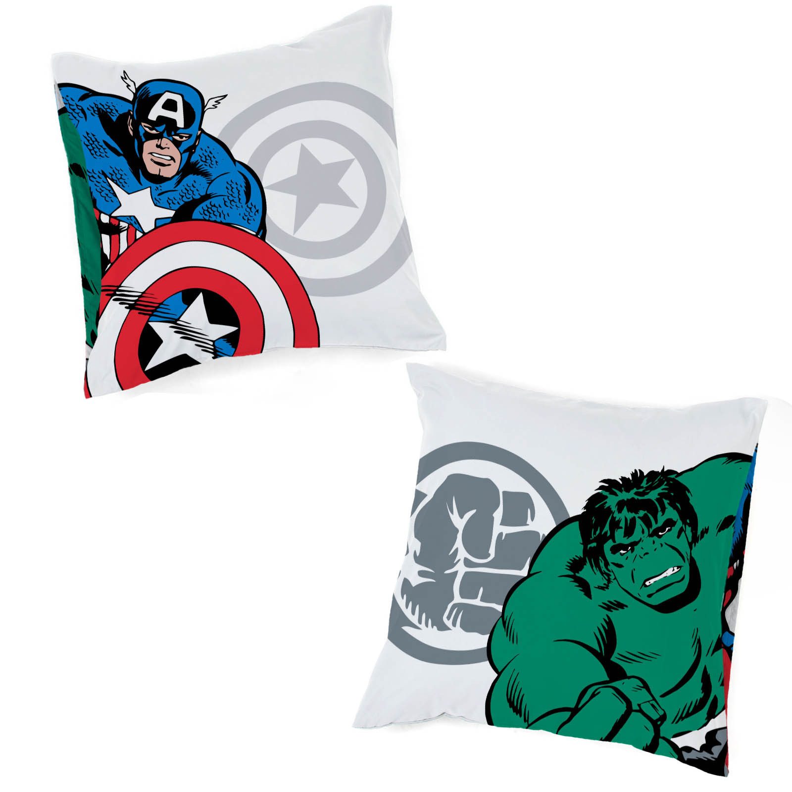 MARVEL Kinderbettwäsche Marvel Comics Bettbezug-Set 135x200 cm + Kissenbezug 80x80 cm, Washed Cotton, 2 teilig, 100 % Baumwolle, maschinenwaschbar, wendbar – Bild 4 von 5