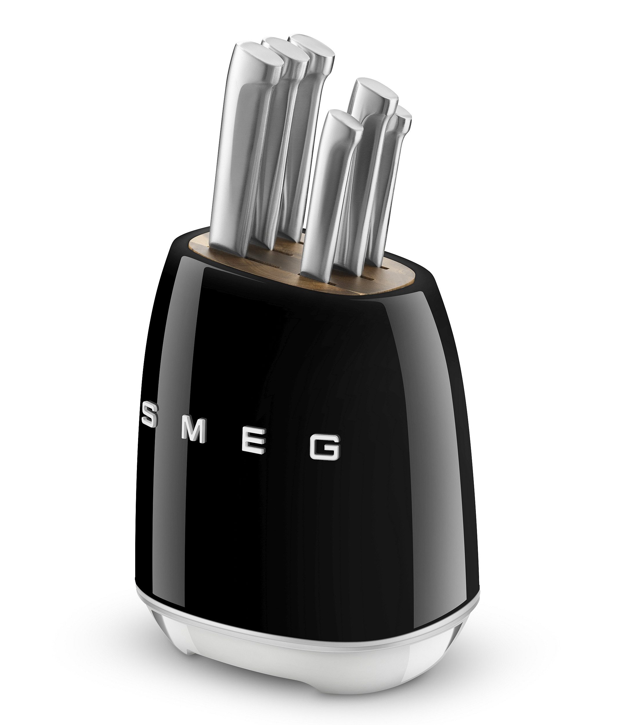 Smeg Messerblock Smeg Messerblock bestückt mit 6 Кухонные ножиn schwarz KBSF02BL