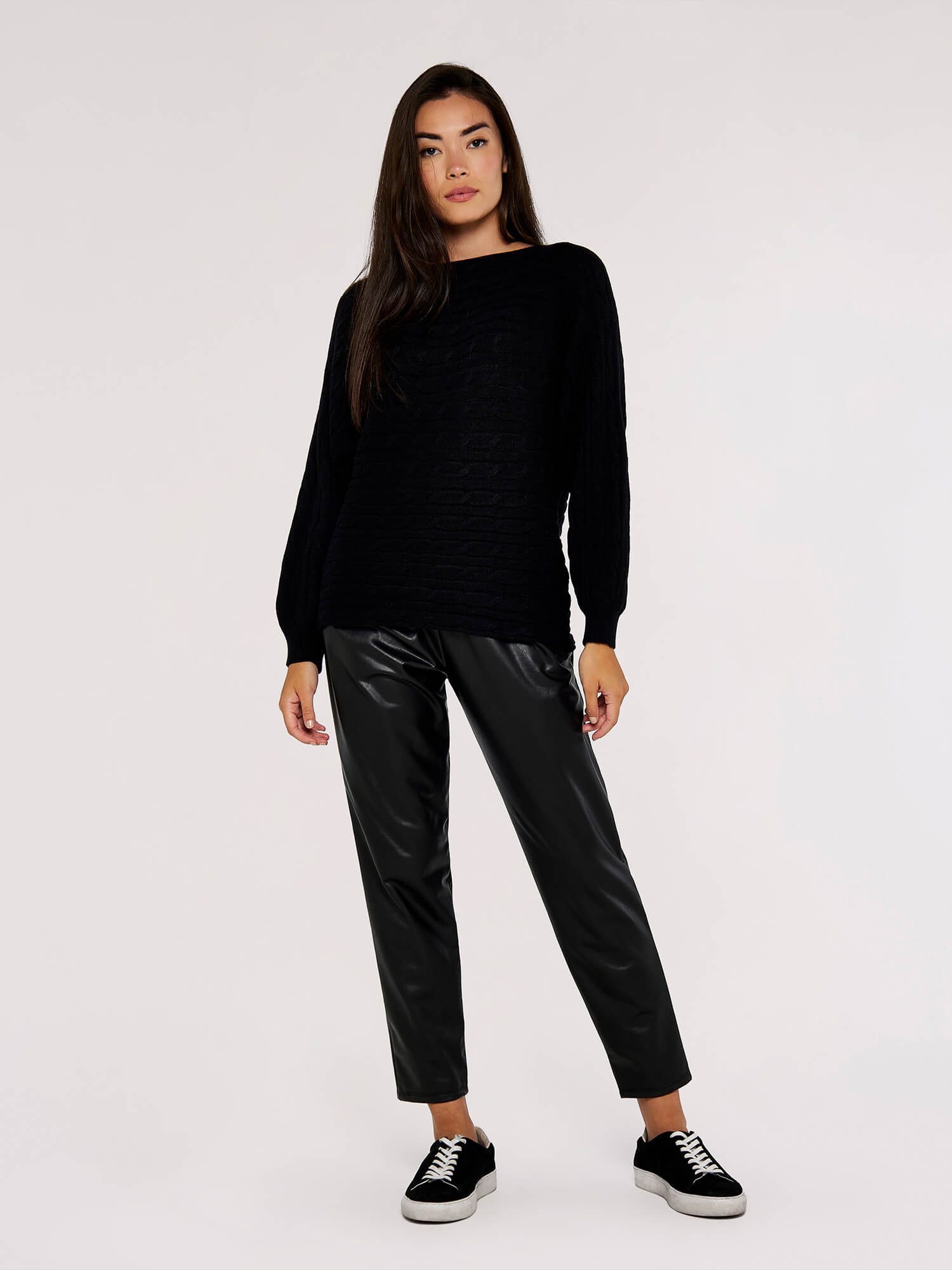 Apricot Strickpullover Fledermauspullover, mit Zopfmuster günstig online kaufen