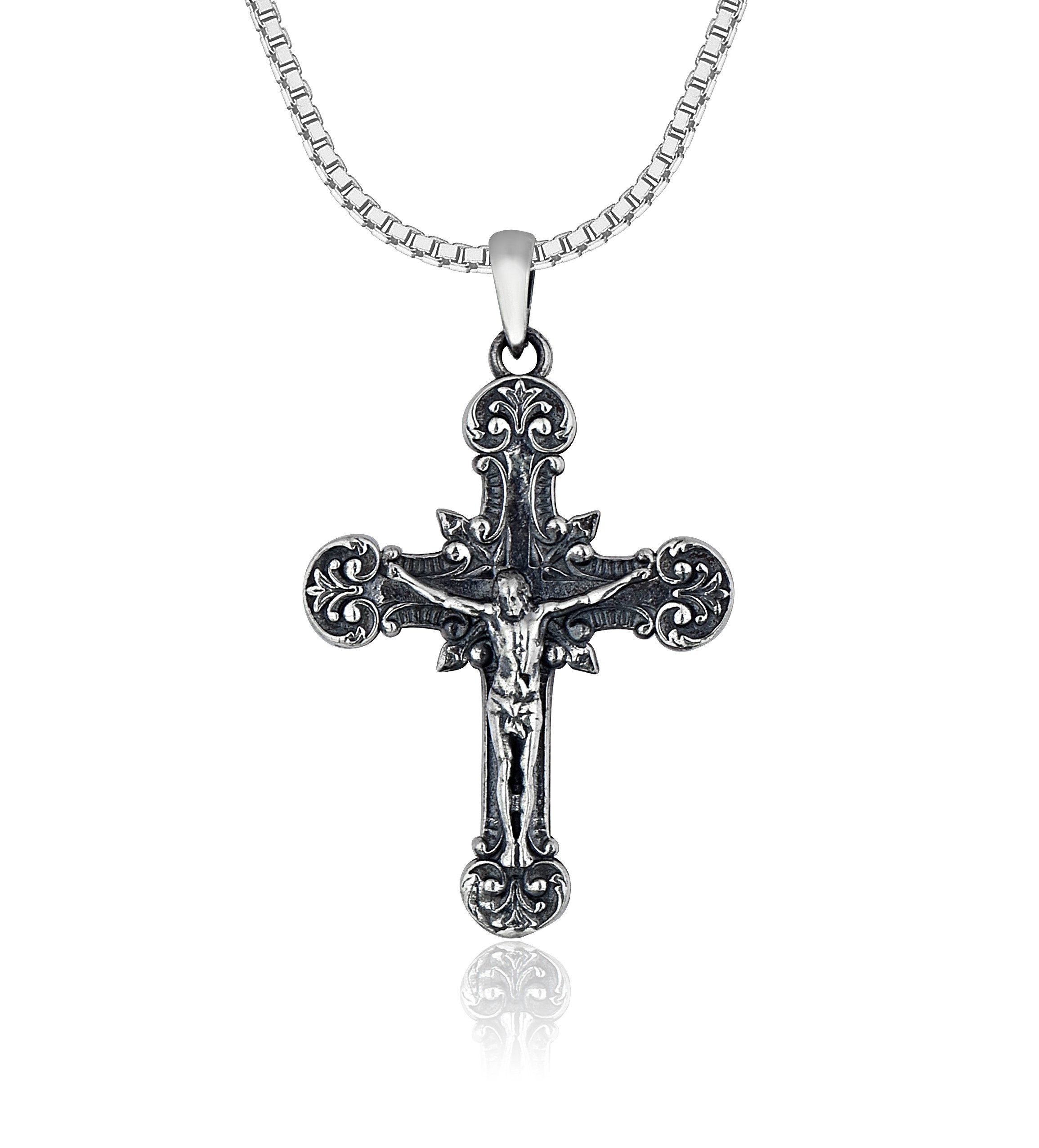 NAHLE Kette mit Anhänger Kreuz Silberkette günstig online kaufen