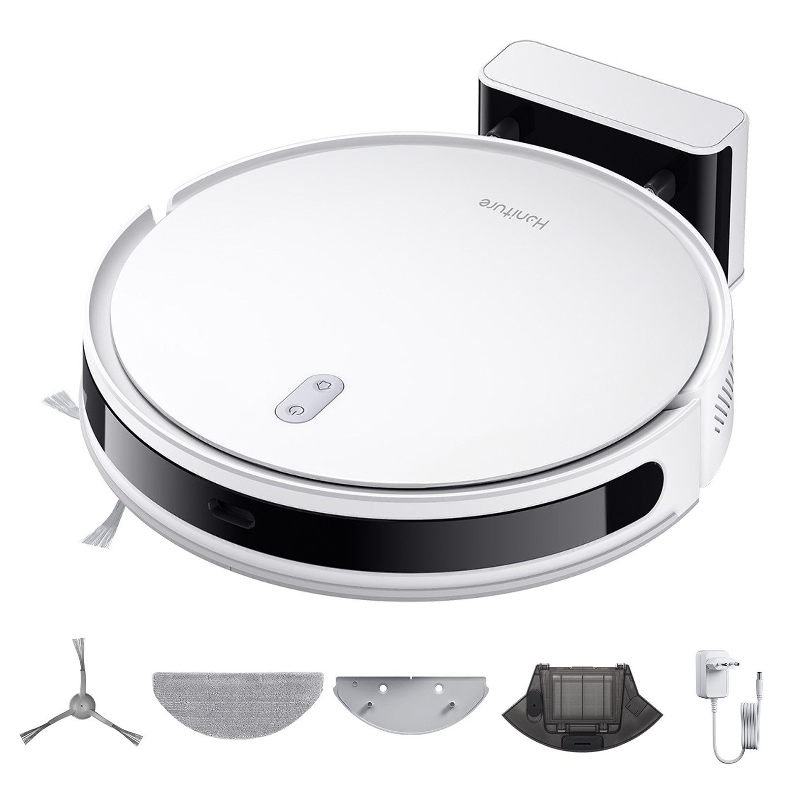 Honiture Saugroboter T10 mit Wischfunktion,6000Pa Saugkraft,120Min Anti-Tangle System, komfortabel, perfekt für Reisen, Nickerchen und erholsamen Schlaf