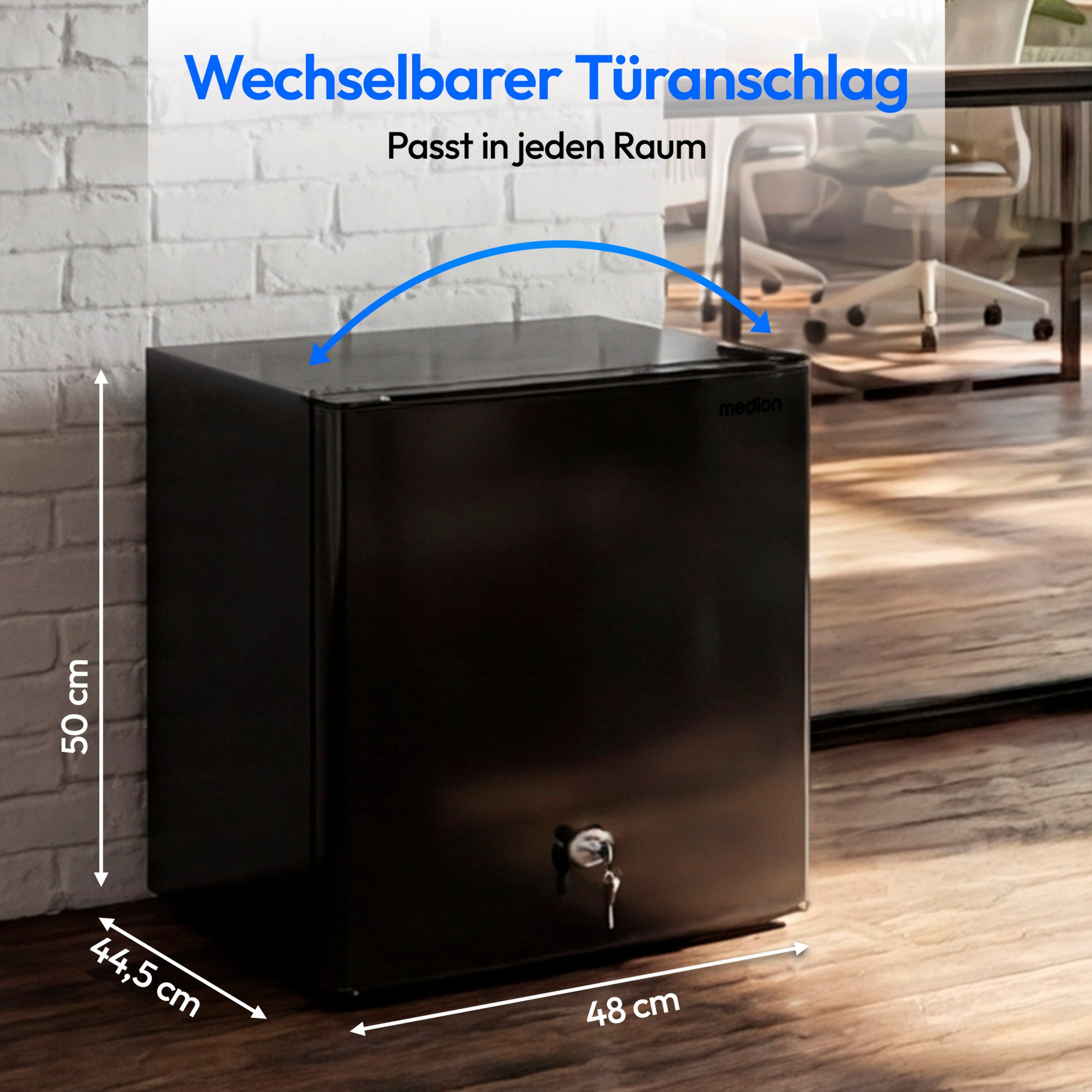 Medion® Kühlschrank MD370001, 50 cm hoch, 48 cm breit, FFM42E
