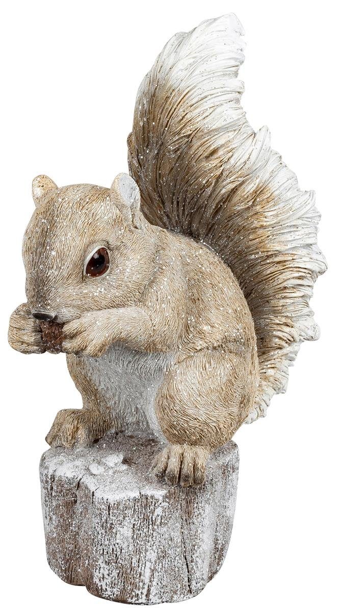 Eichhörnchen-Deko-Figur Eichel mit Gartenfigur dekojohnson dekojohnson