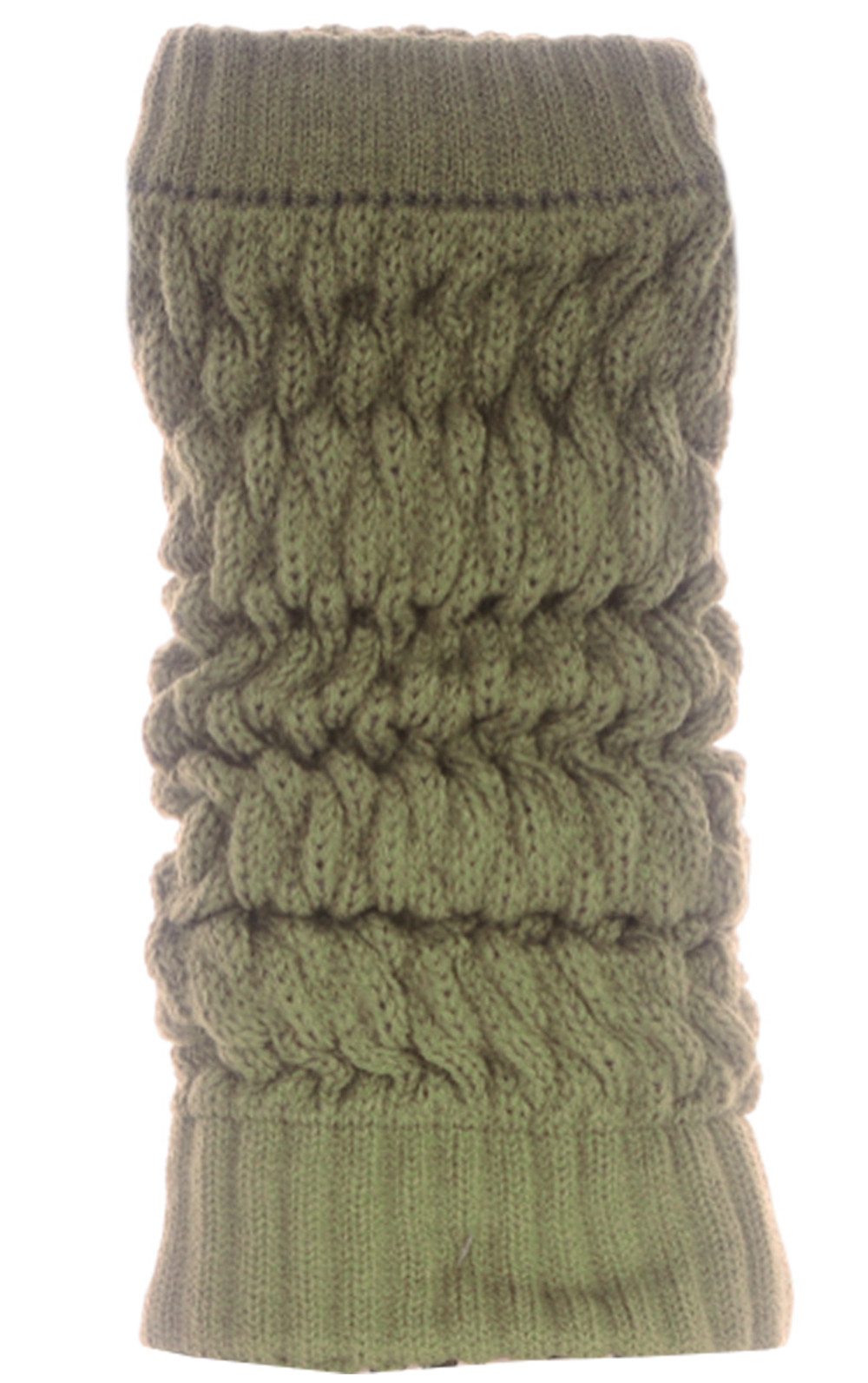 Martinex Beinstulpen 1 Paar Stulpen elegante Beinwärmer Damen Frauen Strickstulpen gesrickt weich, wärmend, elastisch, Strickdesign mit Zopf- und Rippmuster