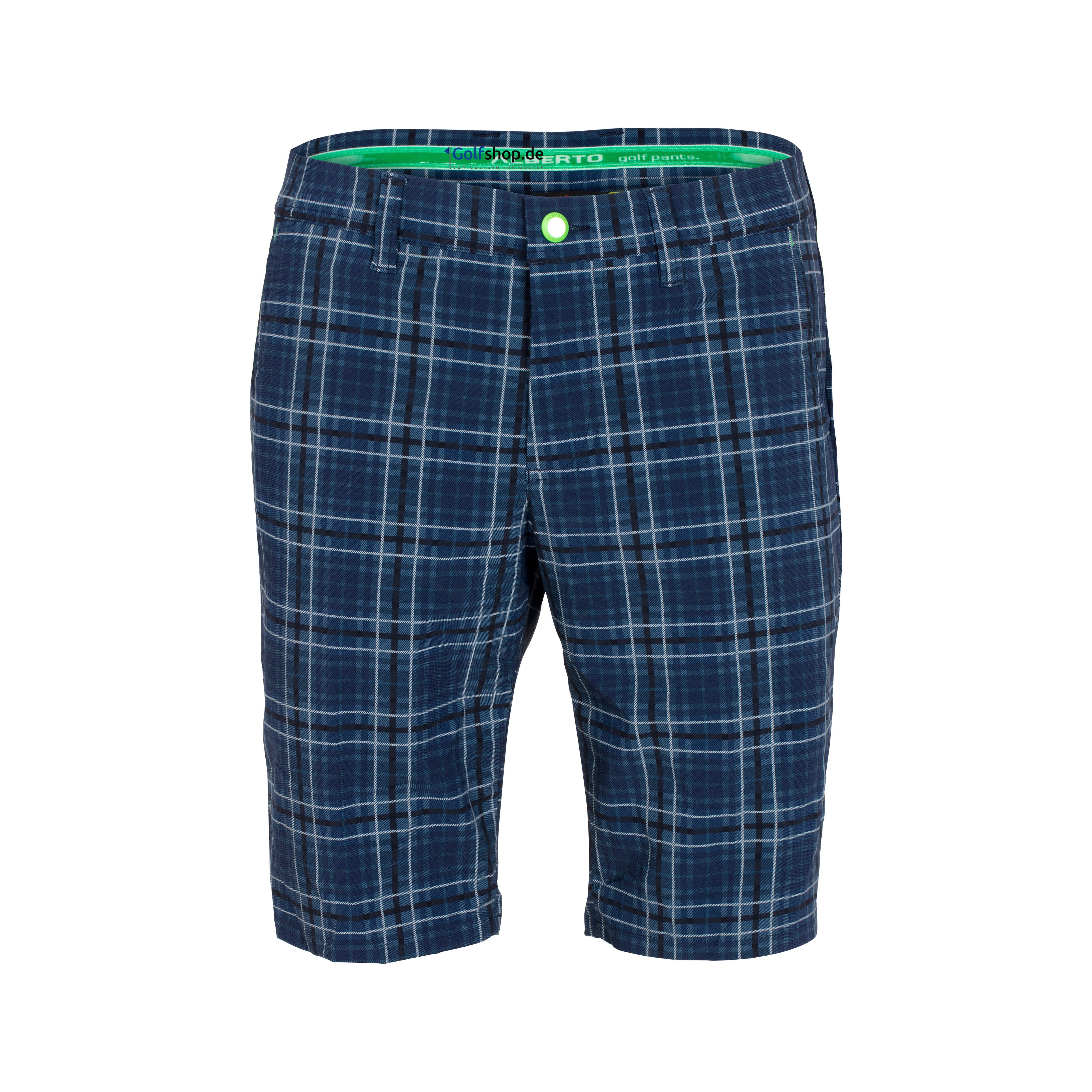 Alberto Golfshorts Alberto Golf Shorts Earnie Revolutional Check WR Navy Herren 25