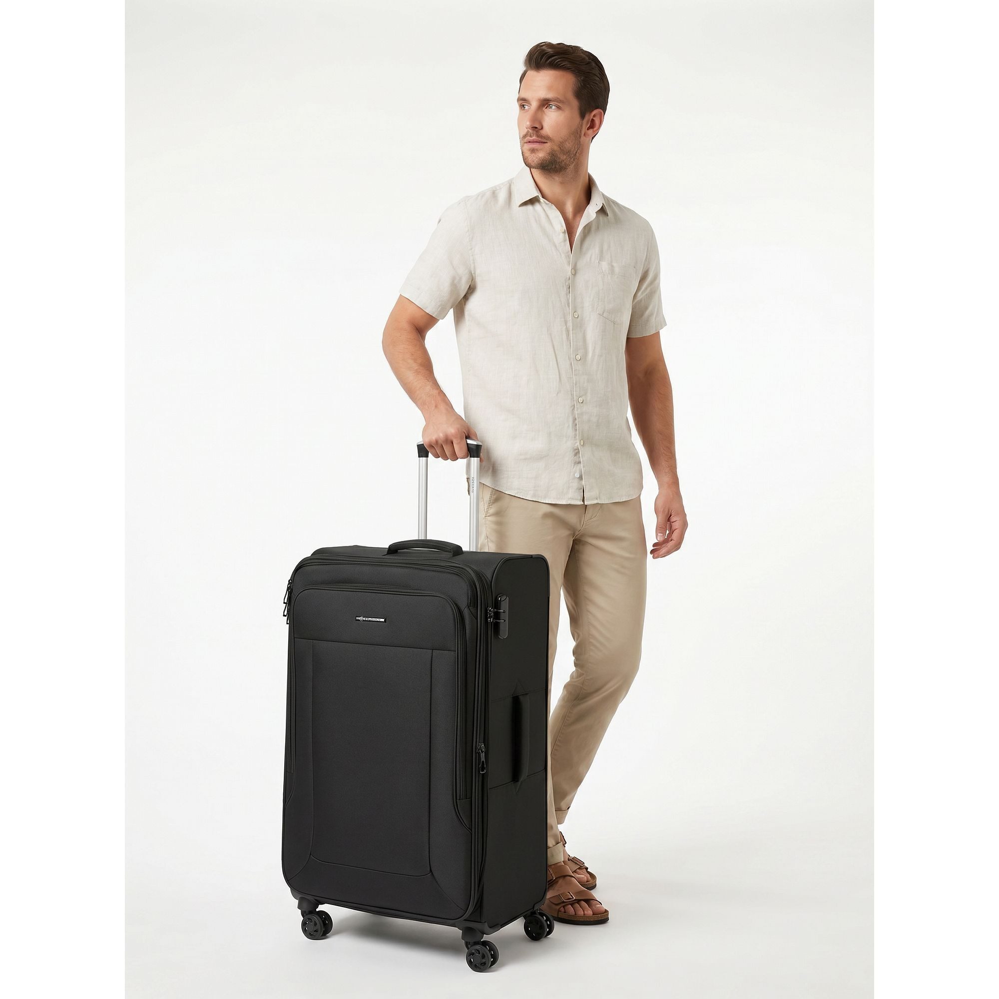 Franky Weichgepäck-Trolley Melbourne 3.0, 4 Rollen, Polyester