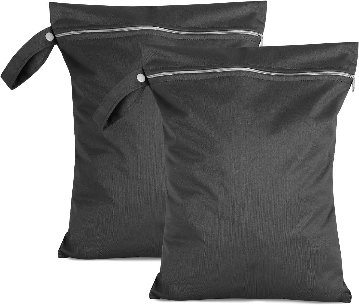 Coonoor Wäschenetz 2 Stück Nasstasche,Wetbag Schwimmsachen wasserdichte Wet Bag,(Wiederverwendbar Schmutzige Kleidung Tasche Organiser mit Reißverschluss), für Badeanzüge, Strandtuch, Sportkleidung,Windeln