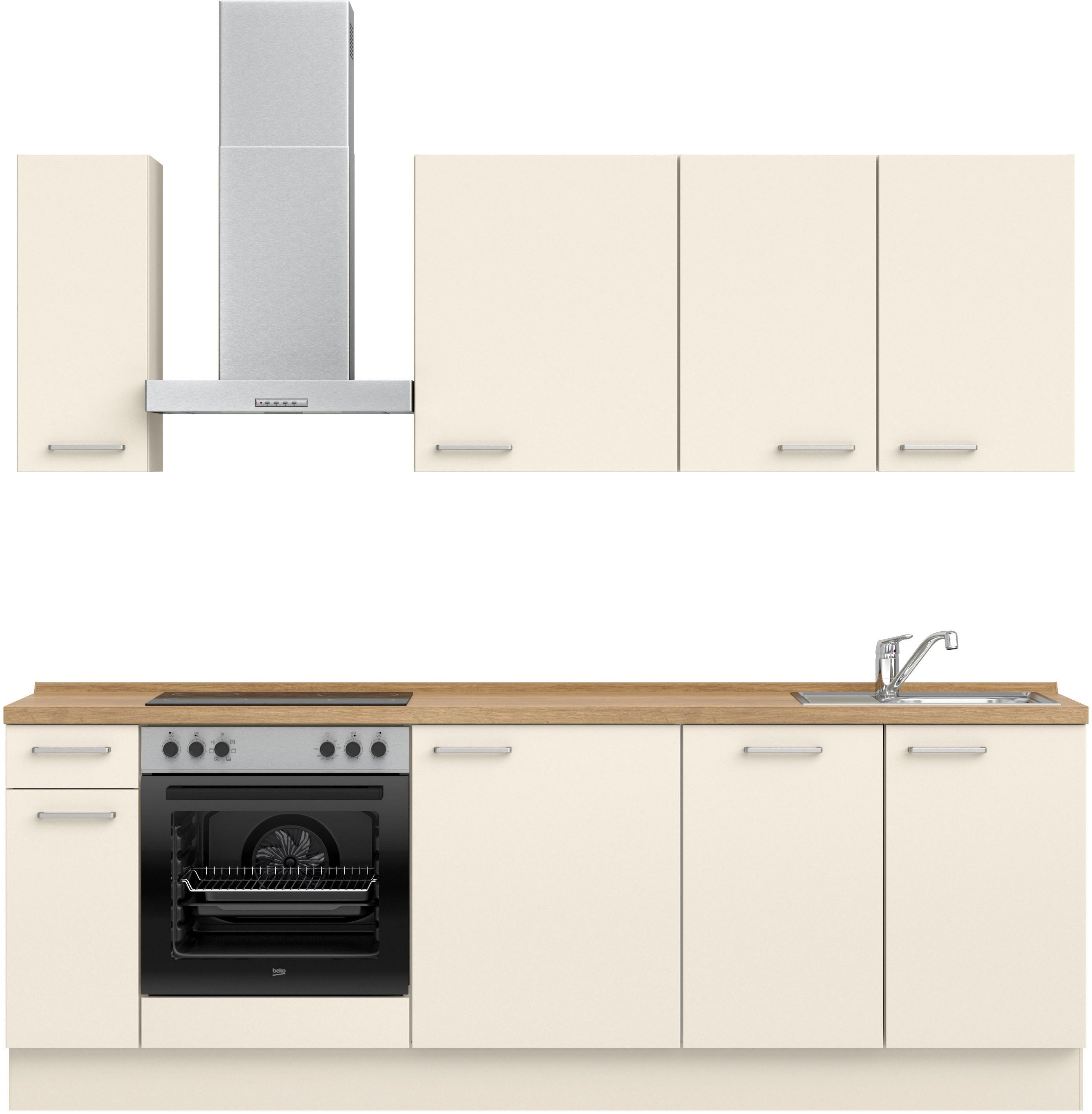 nobilia Küchenzeile ""Touch I"" vormontiert, Ausrichtung wählbar, Breite 24 günstig online kaufen