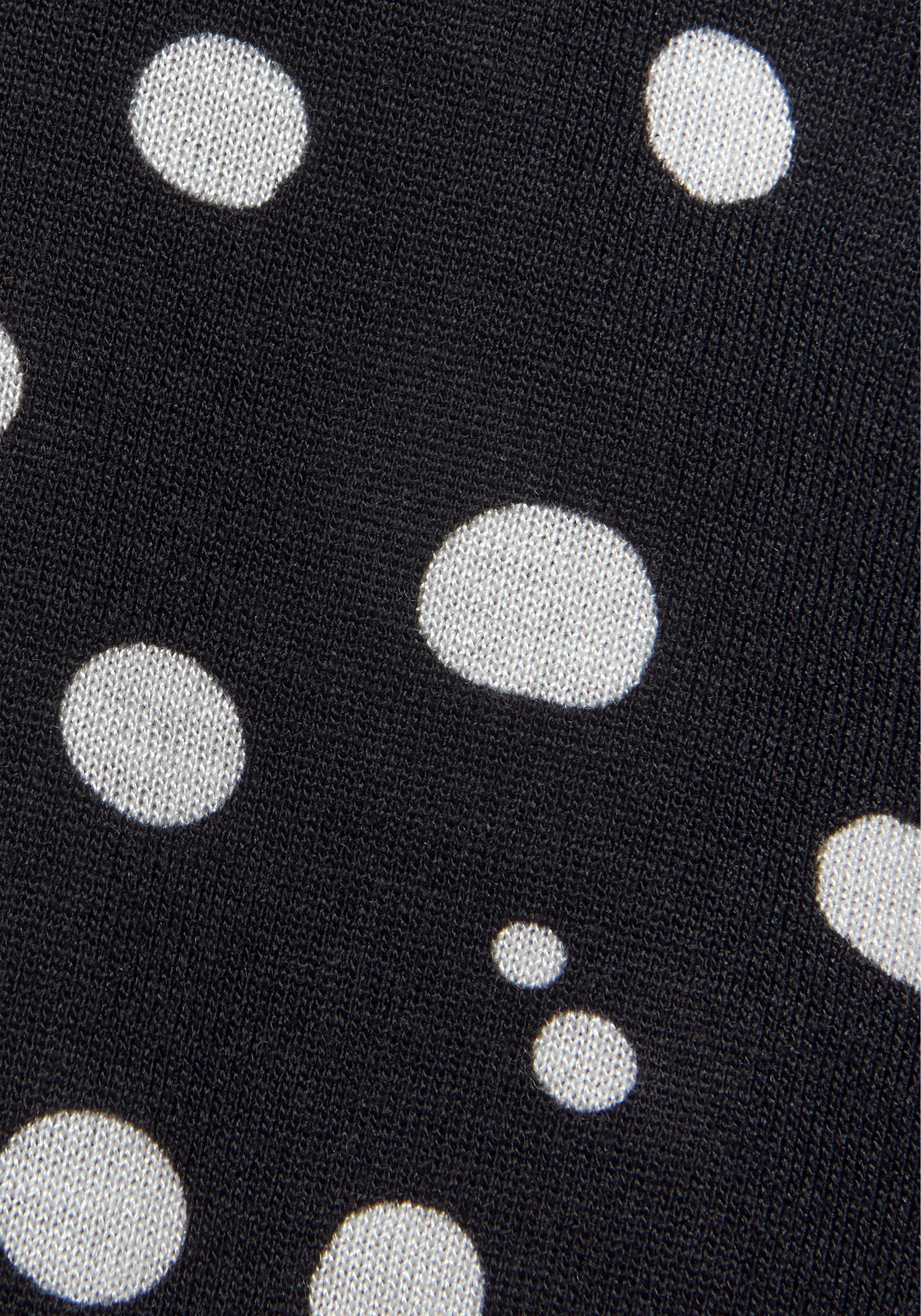 Vivance Jerseykleid mit Punktedruck und V-Ausschnitt (mit Bindegürtel) modisches Sommerkleid, Pünktchenkleid, Strandkleid