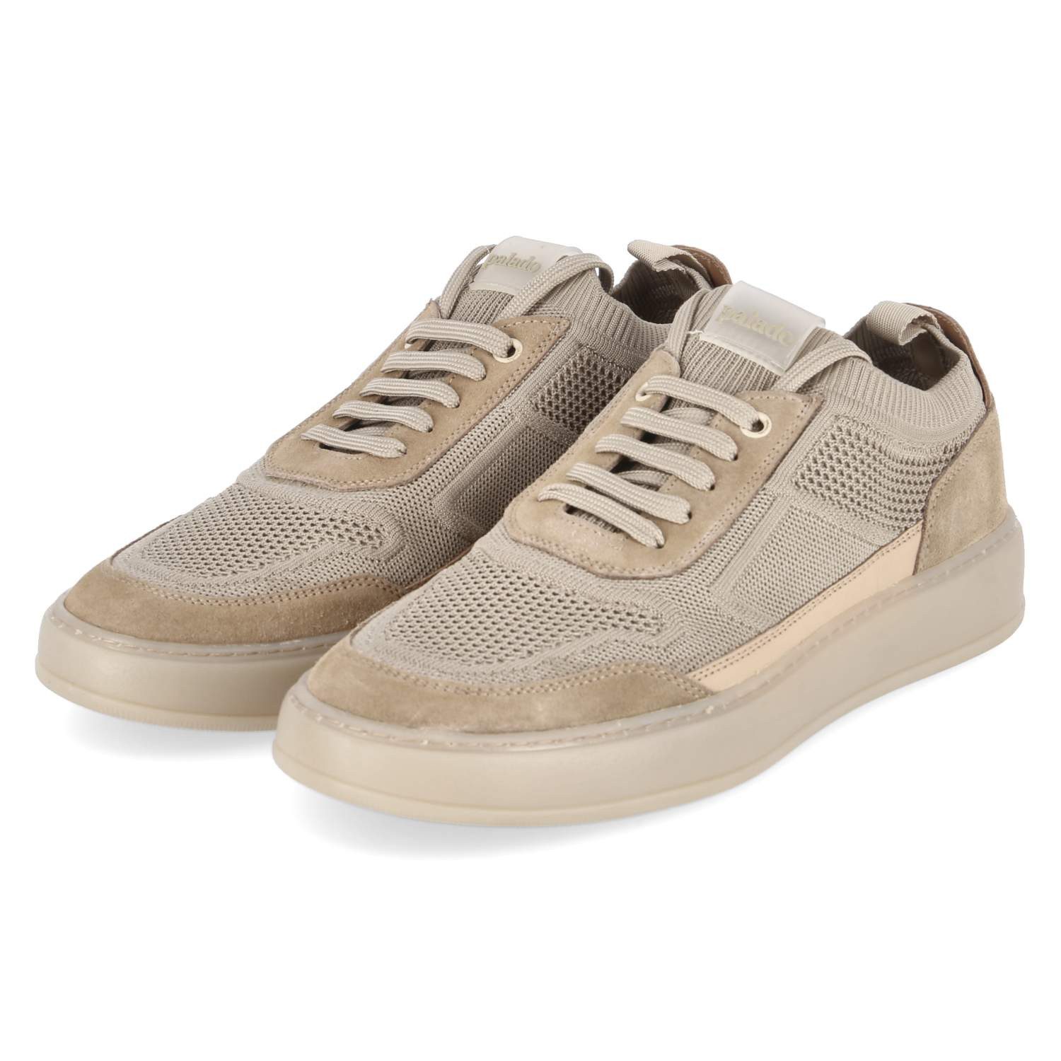 Palado Palado 7NO0270101 3400 Herren Leder & Textil beige Schnürschuh