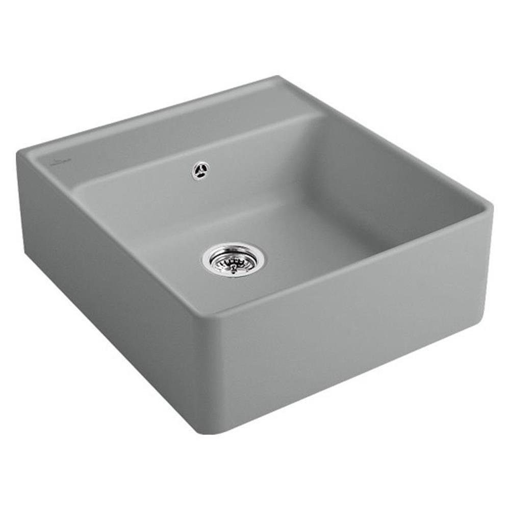 Villeroy & Boch Küchenspüle Villeroy & Boch Spülmodul Spülstein Einzelbecken, 59,5/63 cm Classicline SL Stone