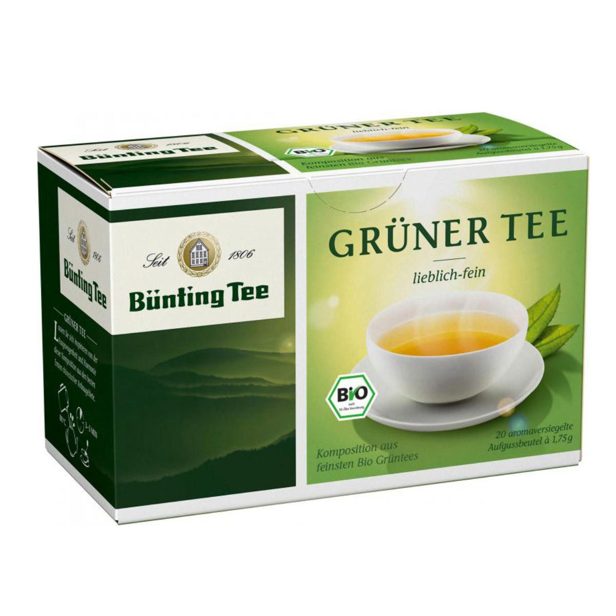 Bünting Tee Tee, Bio Bünting-Tee Grüner Tee 35g