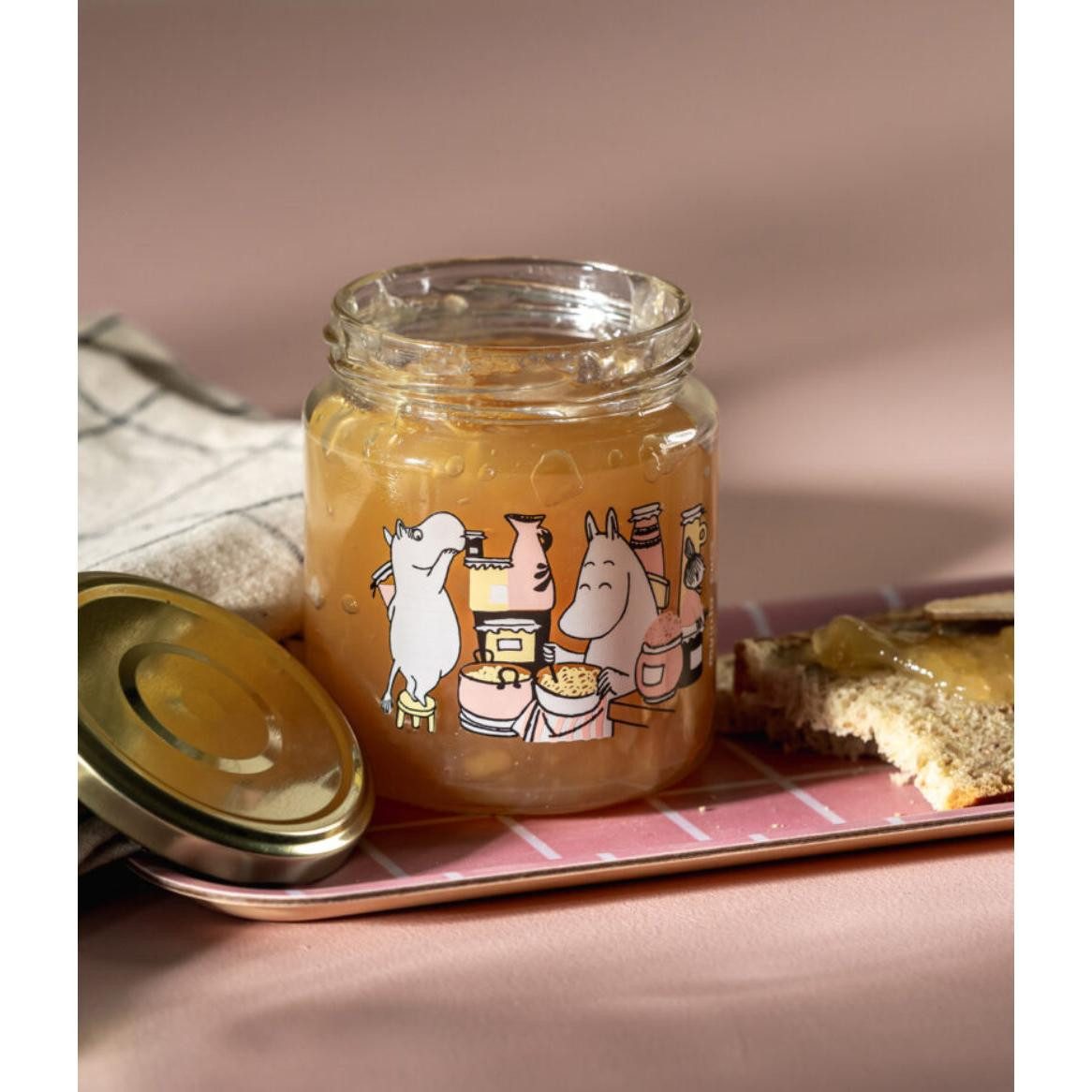 Muurla Vorratsdose Glas mit Schraubverschluss Moomin Jam (0,3L)