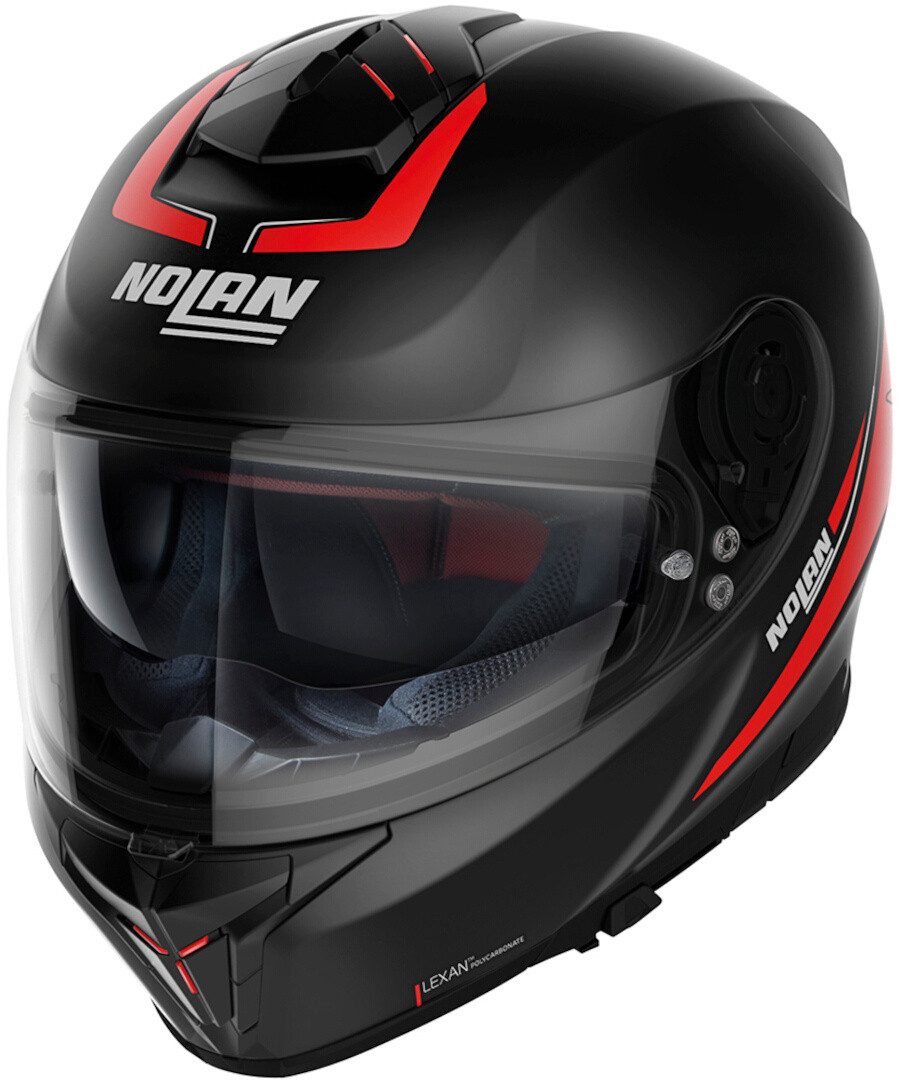 Motorradhelm Nolan N80-8 Staple N-COM schwarz-rot matt (54) XXL