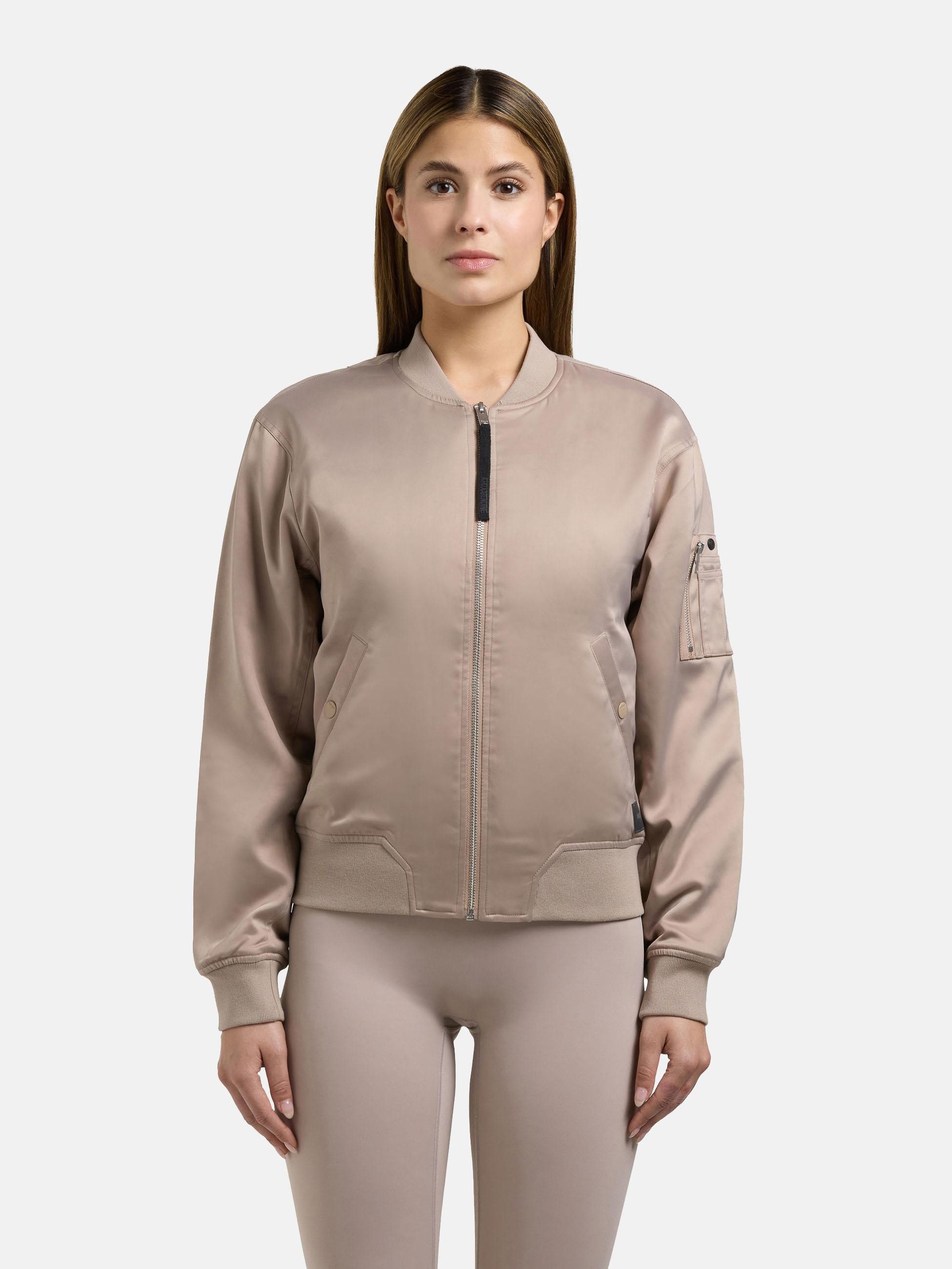 khujo Bomberjacke Beth Seidig glatte Blousonjacke