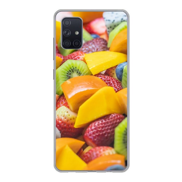 MuchoWow Handyhülle Obst - Salat - Farben Phone Case Handyhülle Samsung Galaxy A71 Silikon Schutzhülle