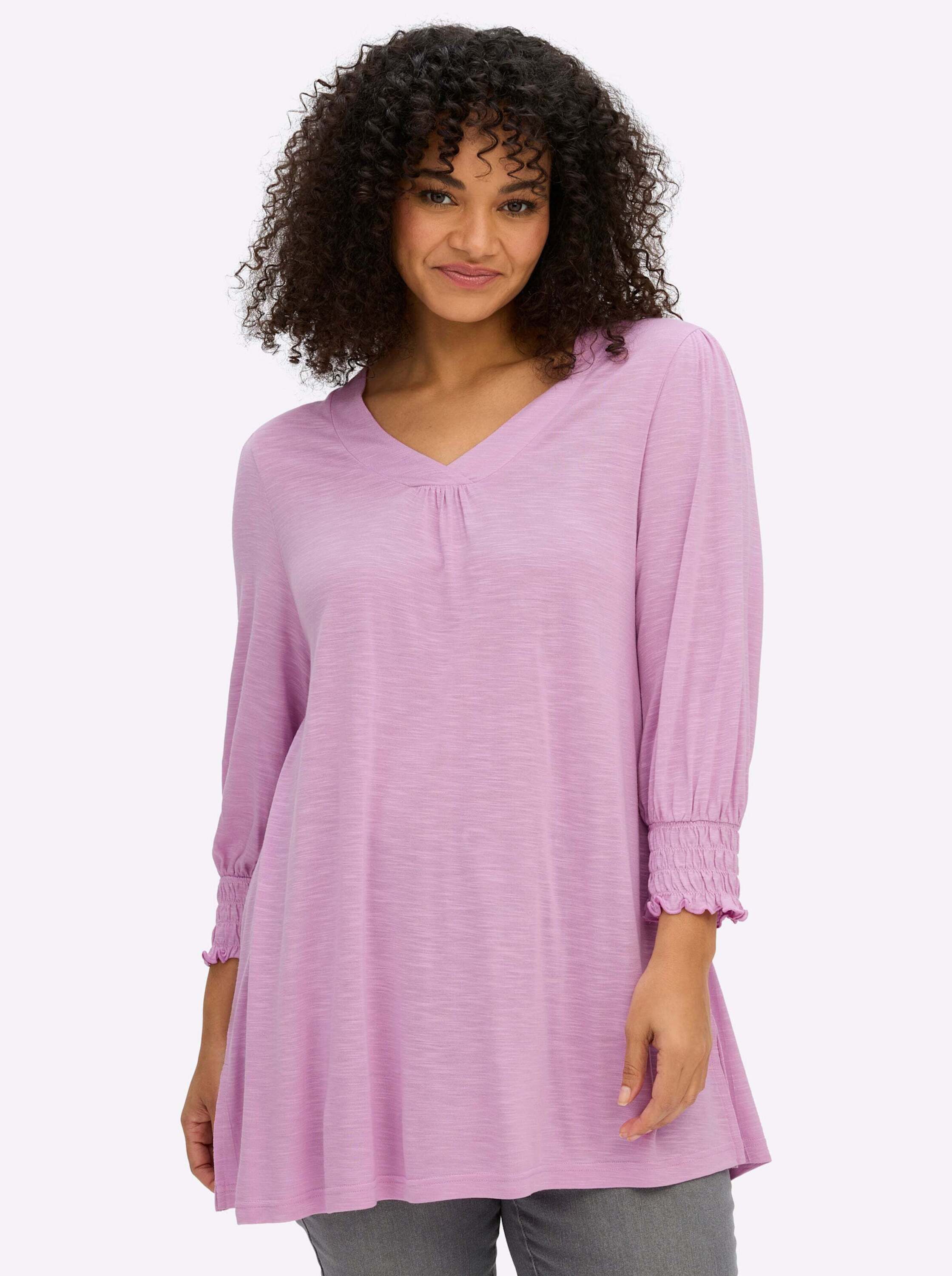 Sheego T-Shirt 3/4-Arm-Shirt 3/4-Arm