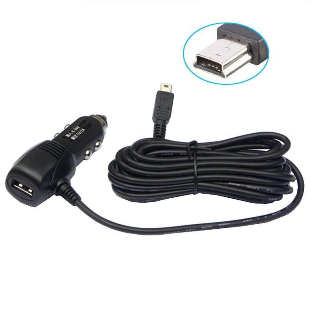 Bolwins G64C 3,5m KFZ Auto Ladegerät Adapter Kabel USB + mini USB