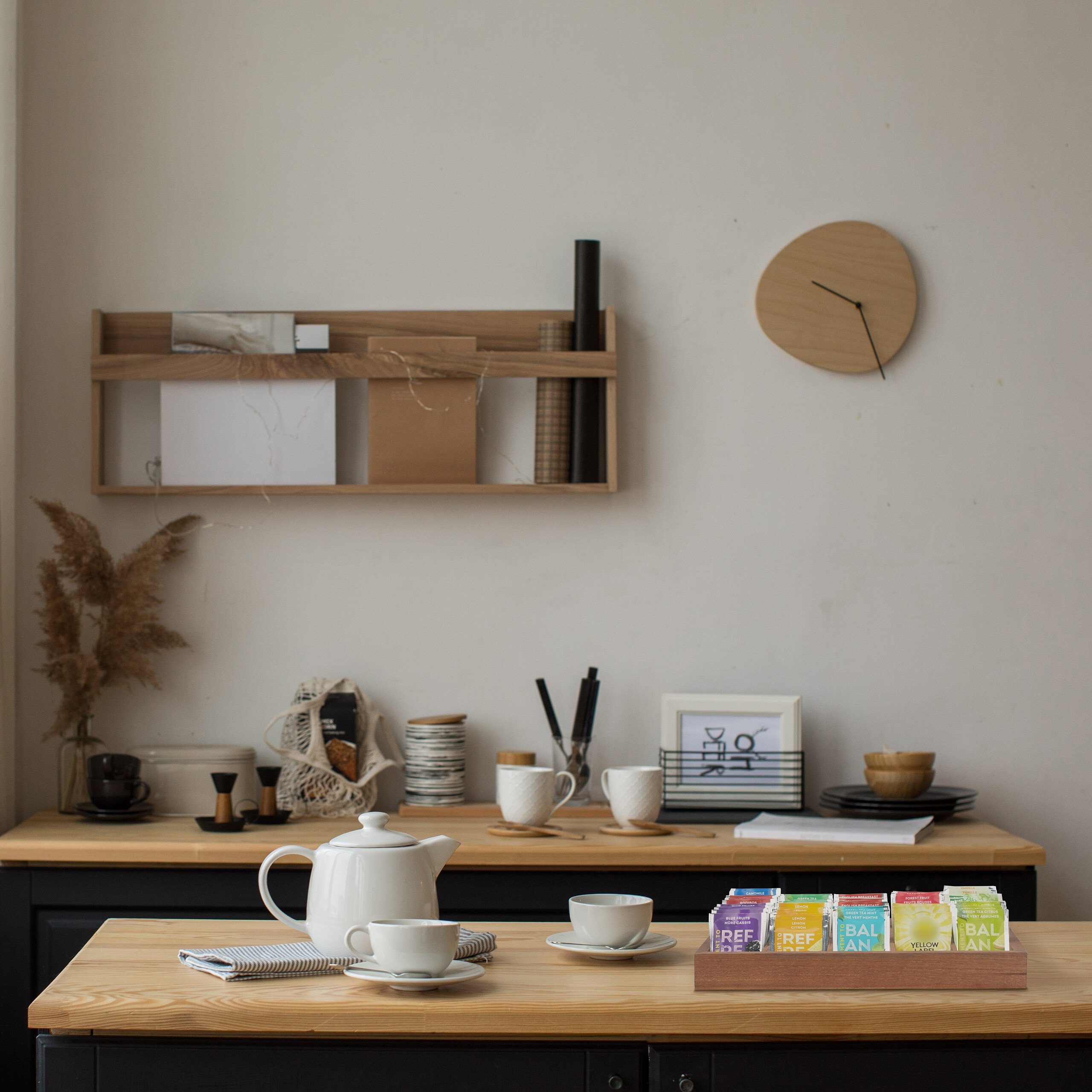 relaxdays Aufbewahrungsbox Sortierbox aus Holz