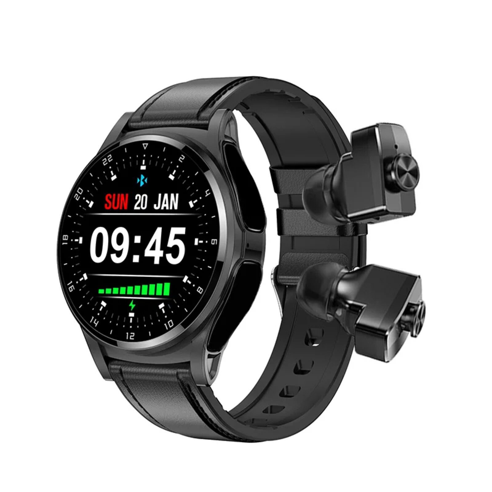 Smartwatch mit Bluetooth Kopfhörer BluetoothAnruf Sport Tracker 2025 Smartwatch