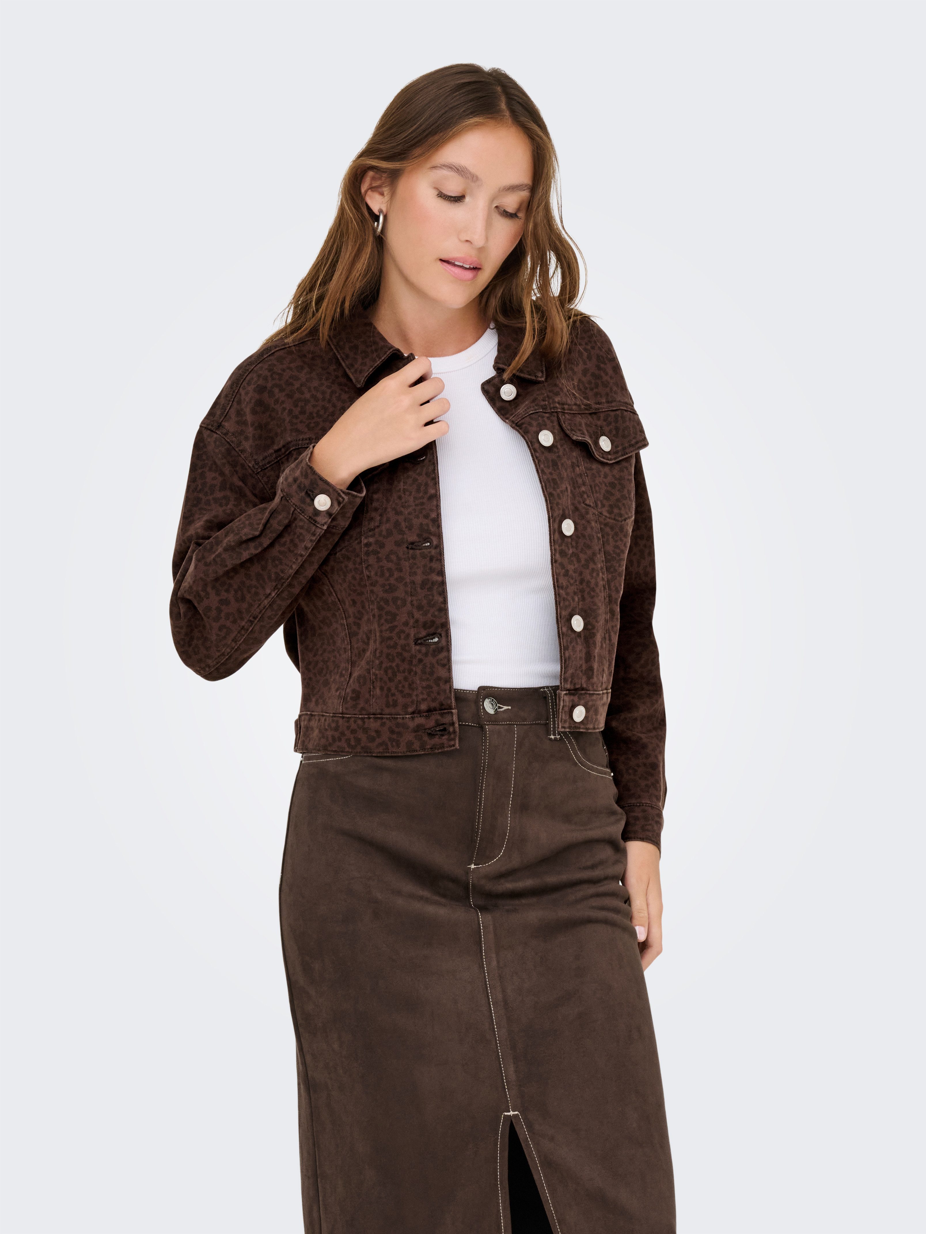 ONLY Jeansjacke ONLANLIE-ANIMAL L/S JACKET CC PNT günstig online kaufen