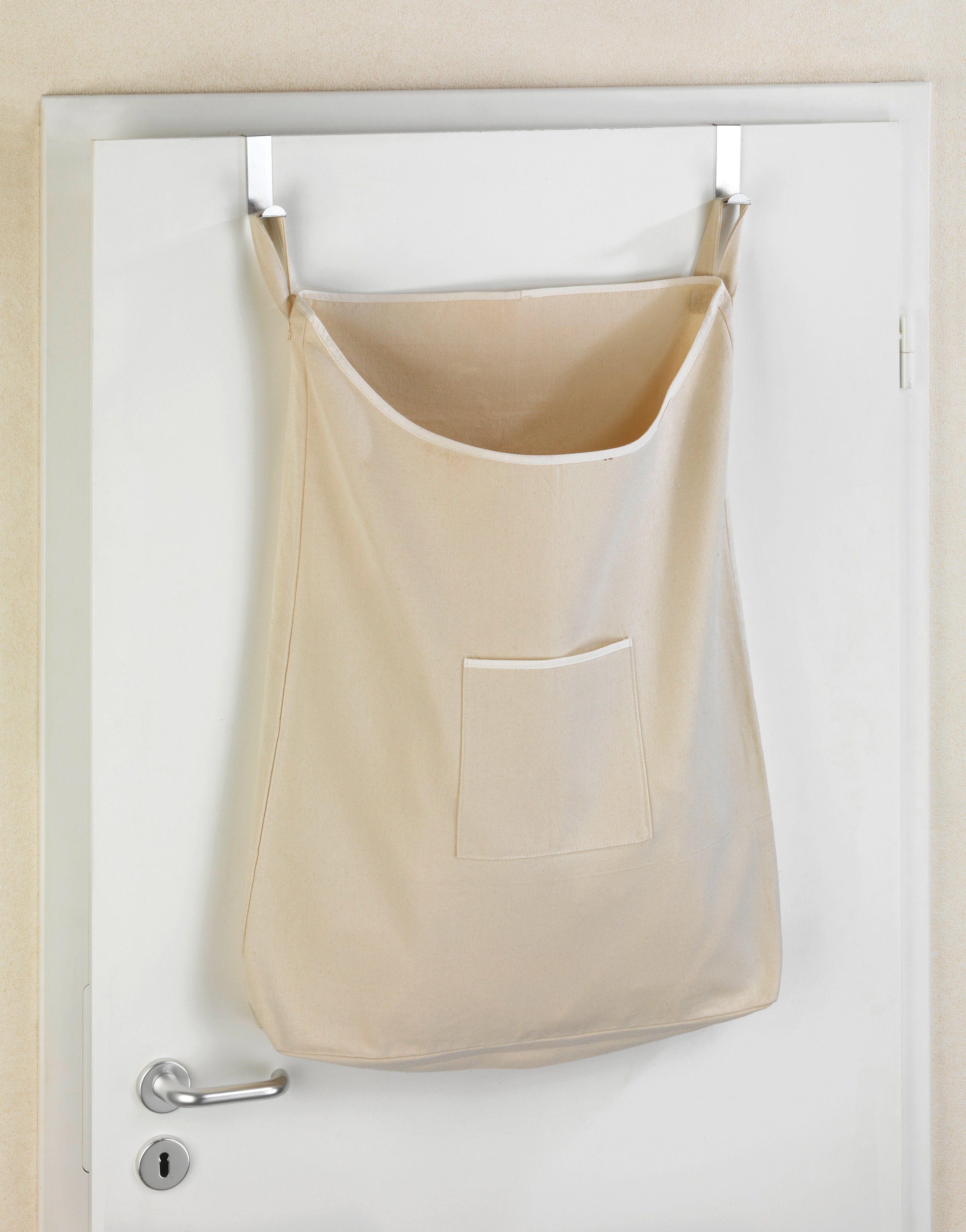 WENKO Wäschesortierer Canguro, Baumwolle, 65 l beige