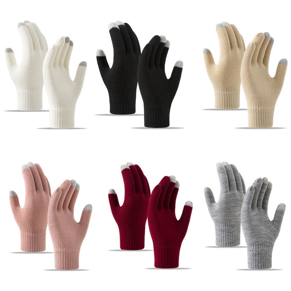 Coonoor Fleecehandschuhe Winterhandschuhe Touchscreen Handschuhe Strick günstig online kaufen