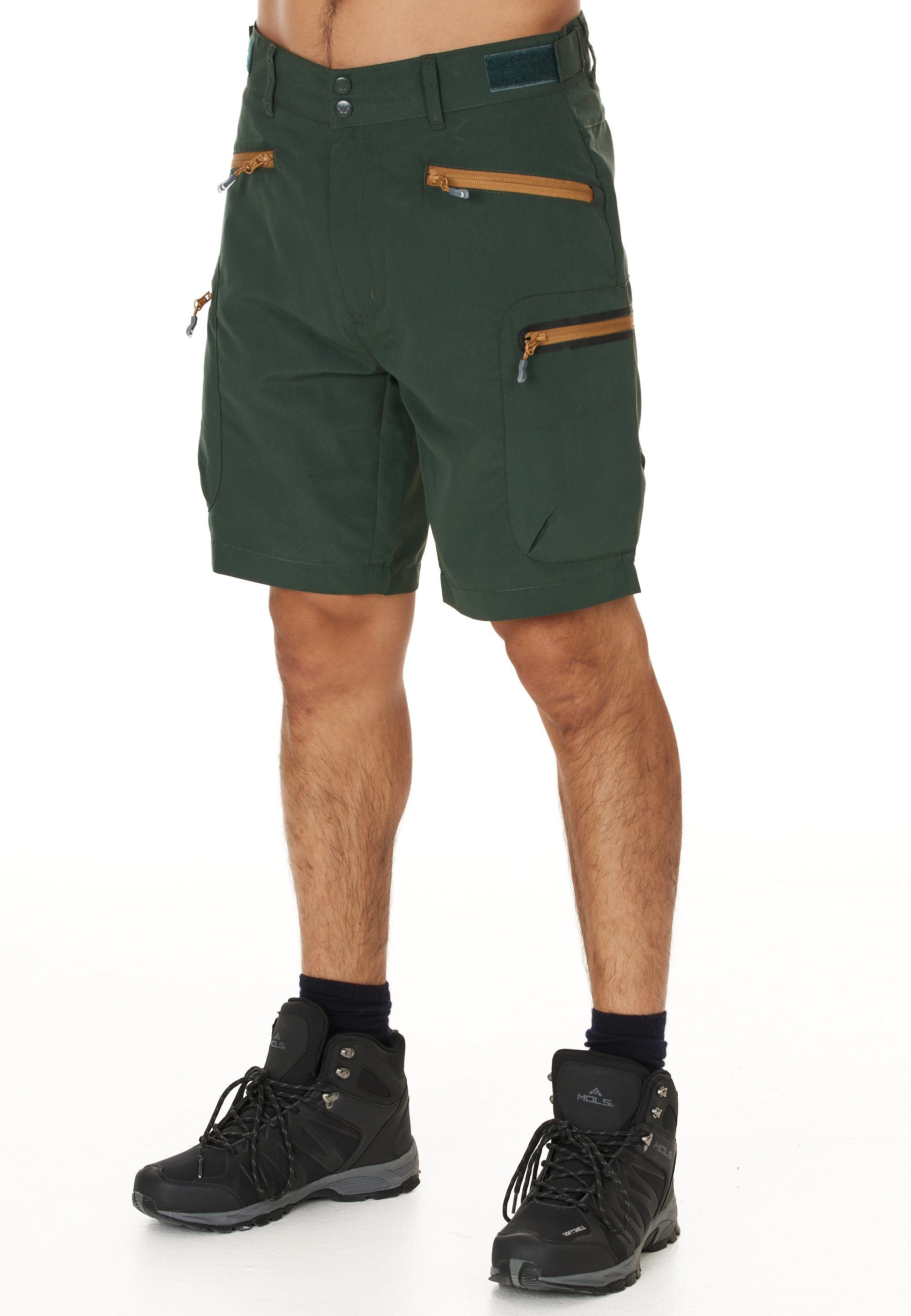 WHISTLER Shorts Stian mit atmungsaktiven Eigenschaften dunkelgrün