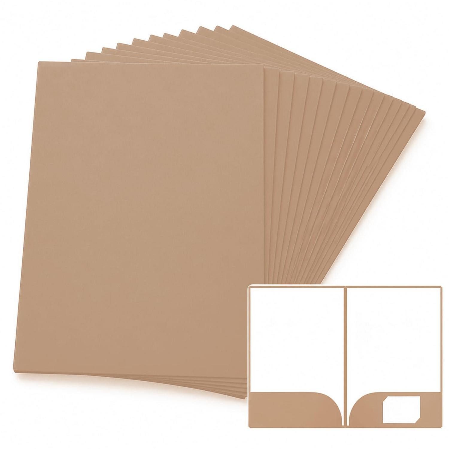 LuxusKollektion Fächermappe Sammelmappe A4 Kraftbraun 25 Stk (25-St)