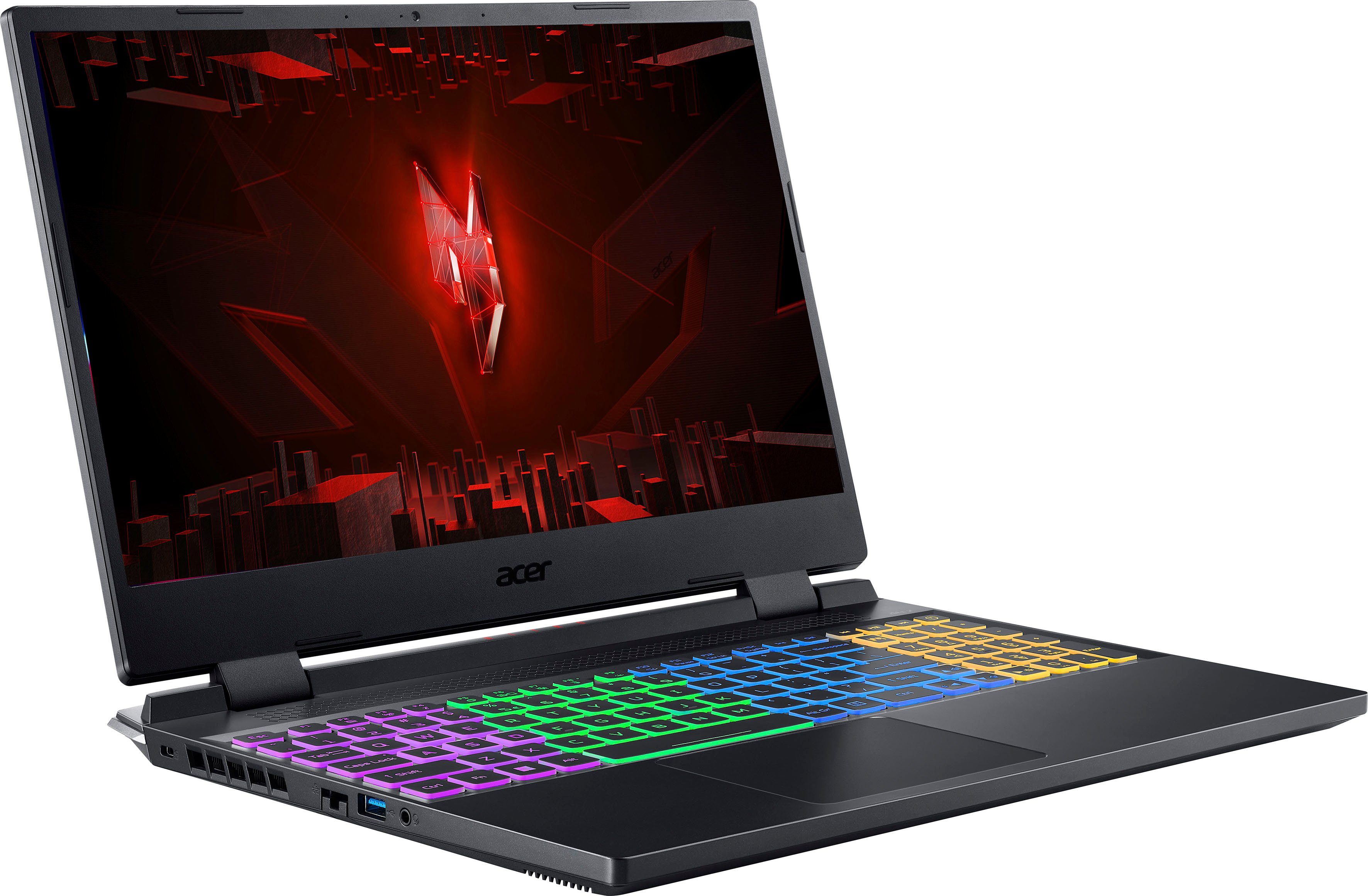 Intel Acer Zoll, RTX GB GeForce Core AN515-58-79LV 5 i7 12700H, Gaming-Notebook cm/15,6 Thunderbolt™ 4) Nitro 4050, SSD, (39,62 512