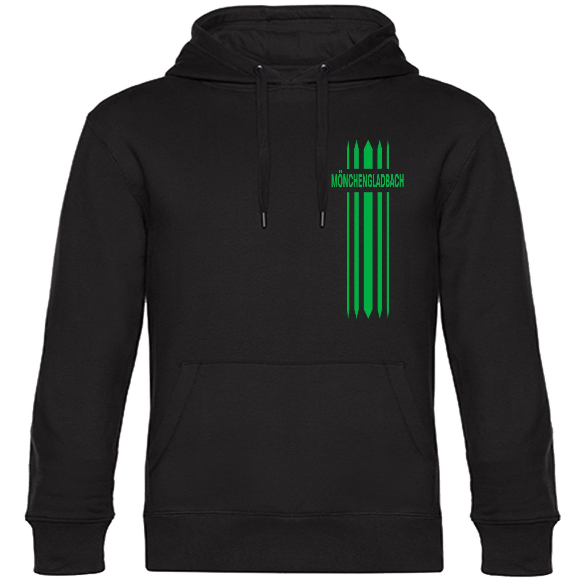 multifanshop Kapuzensweatshirt Mönchengladbach - Streifen - Hoodie