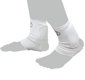 BAY-Sports Achillessehnenbandage Fußbandagen Socken Sprunggelenk Schutz Knöchelbandagen Achillesschutz (Polster im Achillesbereich), 1 Paar, Dauerelastisch, Kompression, schwarz oder weiss