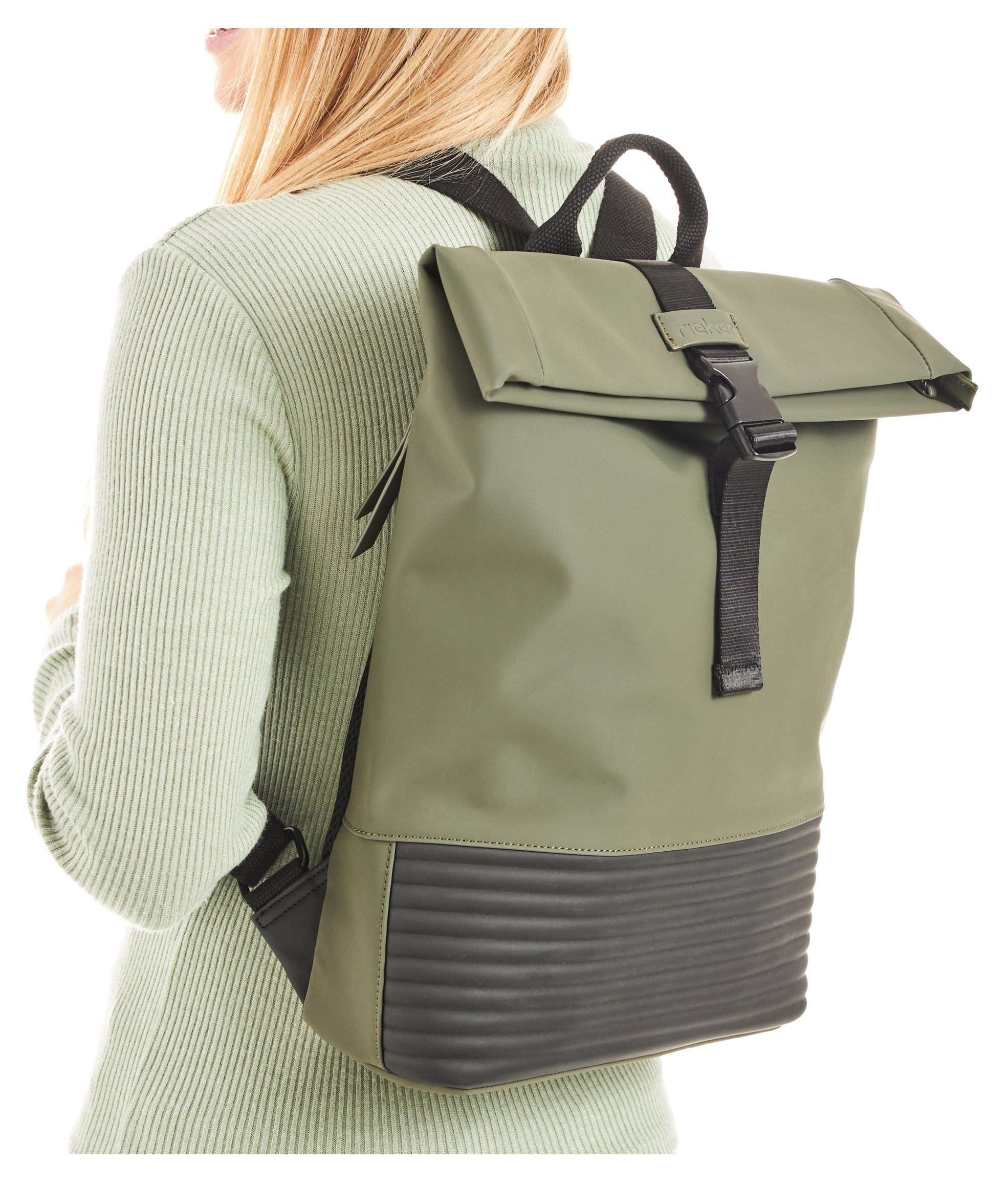 Rieker Cityrucksack Foil/Foil, mit modischer Steppung günstig online kaufen