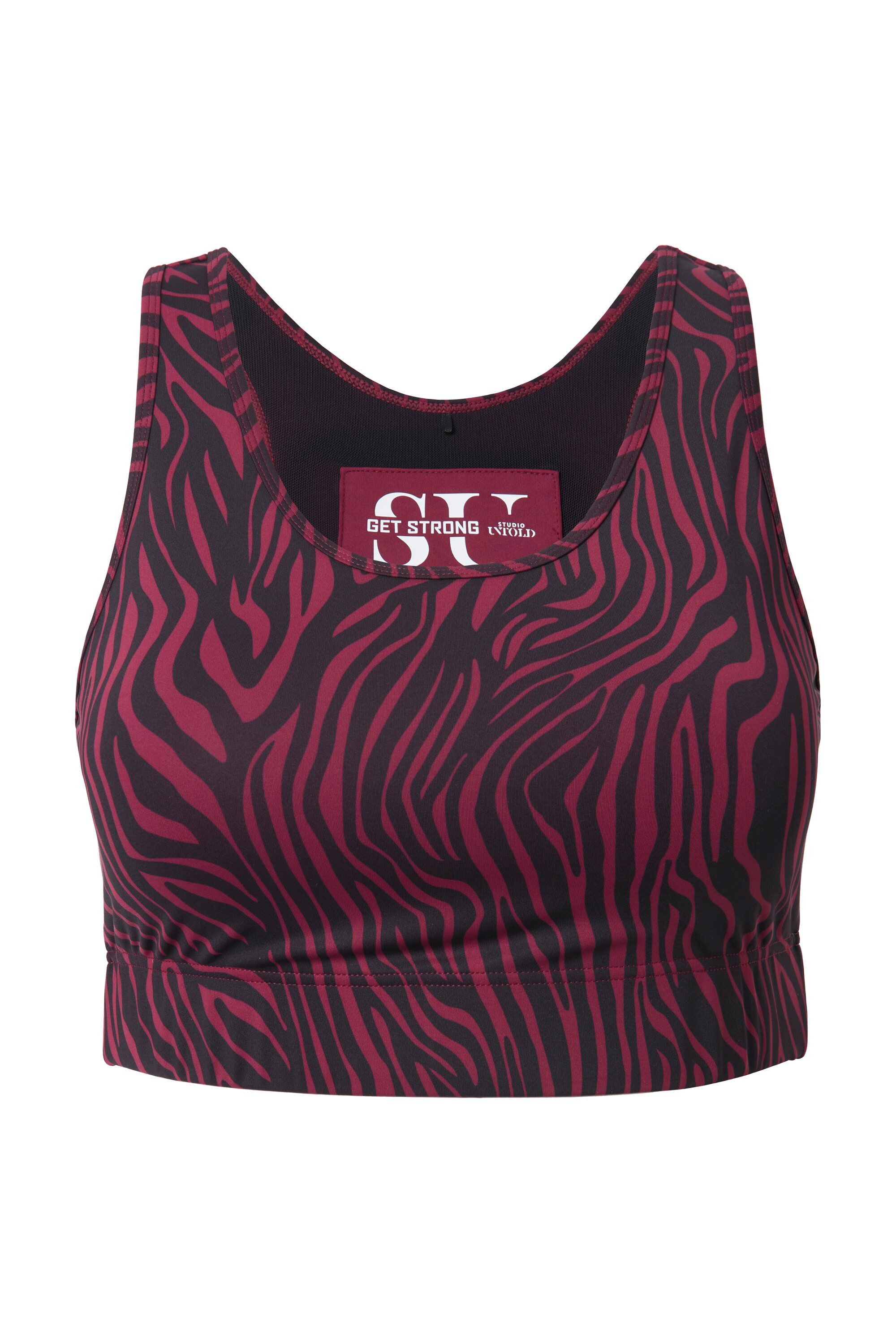 Studio Untold Sport-BH Sport-Bustier Color-Zebra Racerback Mesh-Futter günstig online kaufen