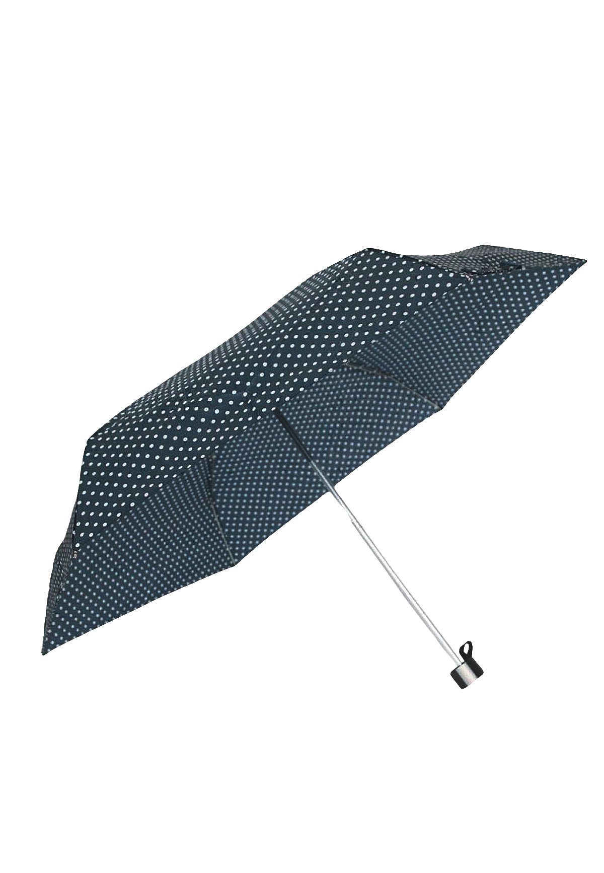 ANELY Taschenregenschirm Kleiner Taschen Regenschirm Mini Ausführung Gepunktet, 4684 in Navy