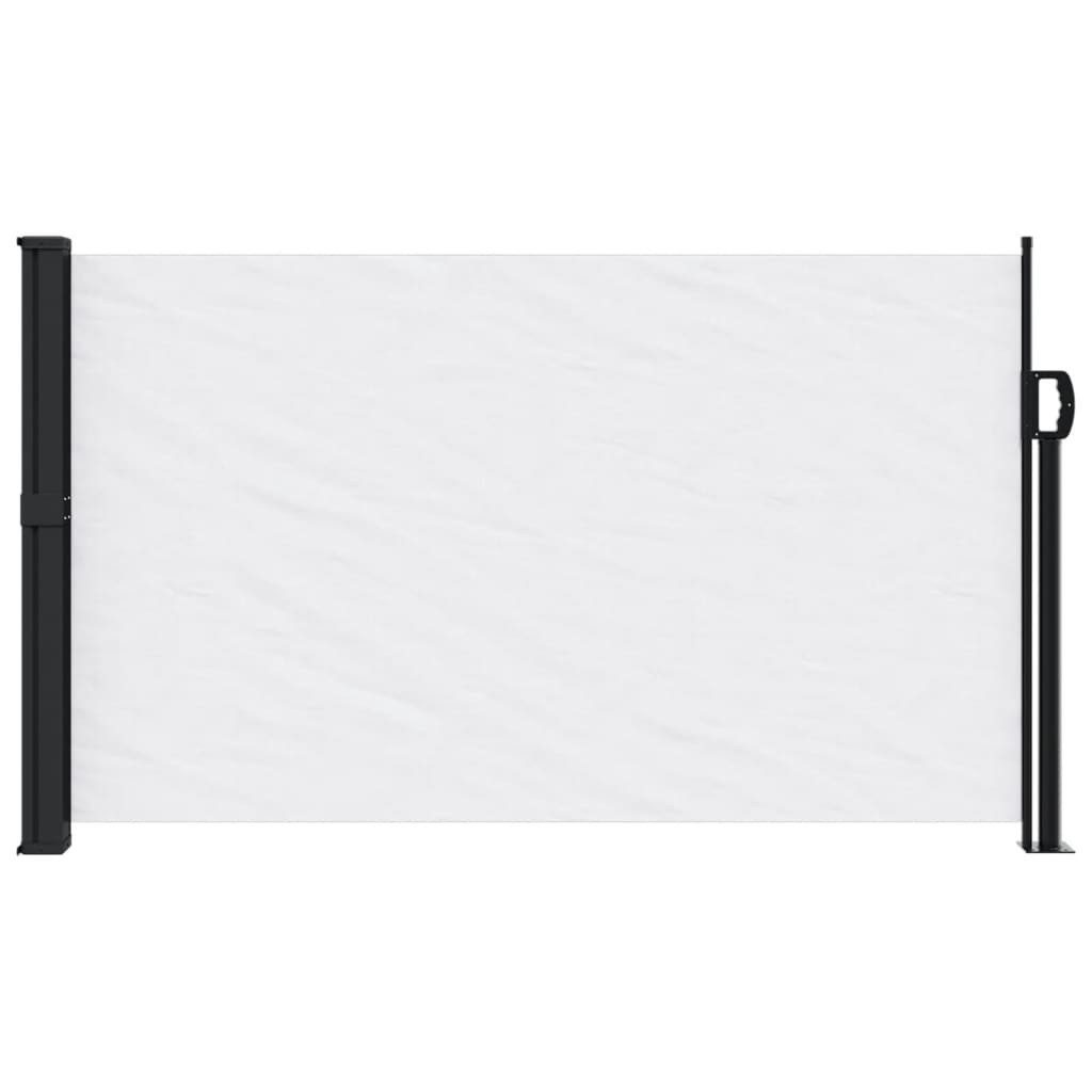 vidaXL Seitenmarkise 120 x 500 cm Seitenmarkise Ausziehbar Weiß 120x500 cm