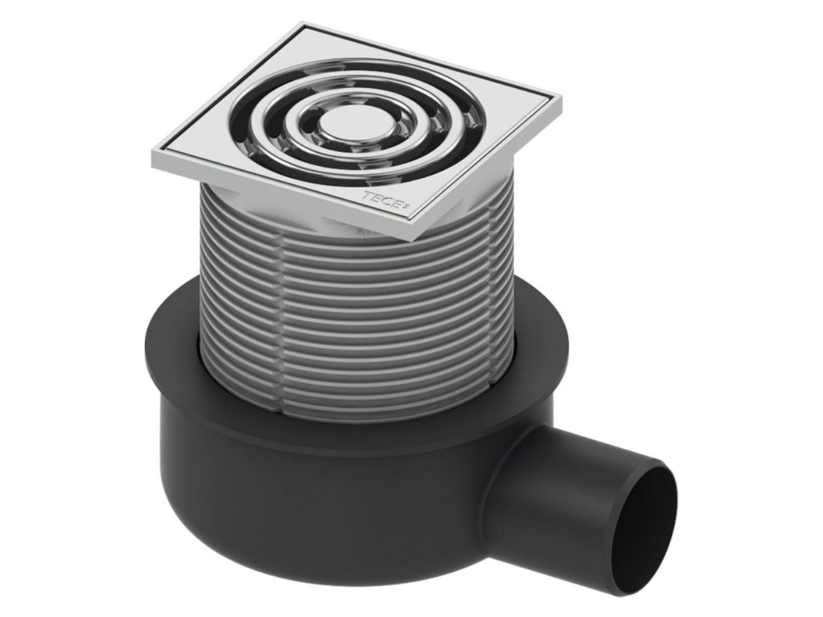 TECE Siphon Drainpoint S 50 Ablaufset waagerecht, superflach - 3601050