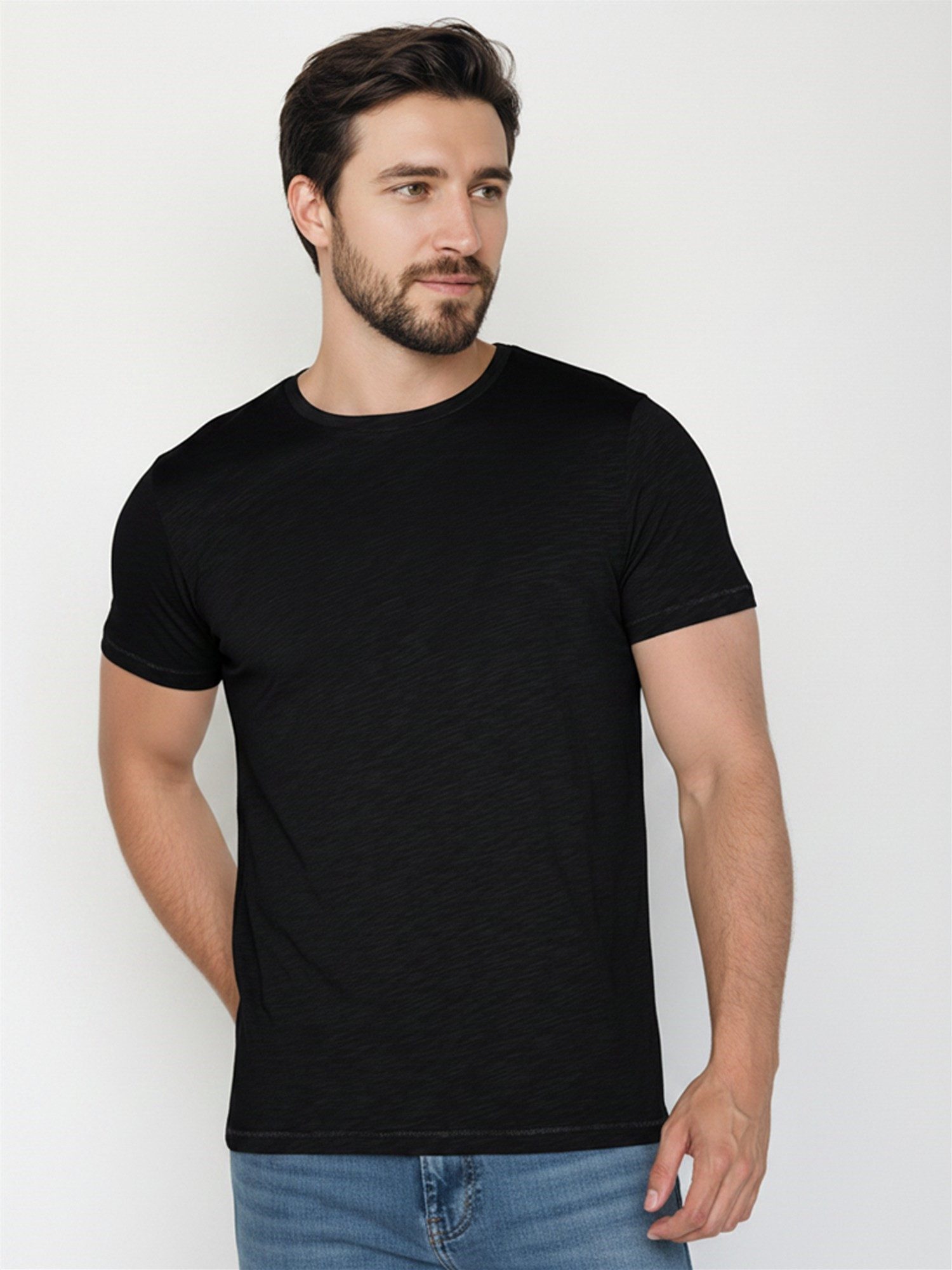 GreenBomb T-Shirt Spice Basic Motiv Basic (1-tlg., 1) Rundhalsausschnitt, Bio-Baumwolle, GOTS Zertifiziert