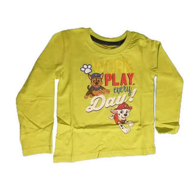 PAW PATROL T-Shirt Paw Patrol Langarm-T-Shirt für Jungen - "Work Play every Day!"