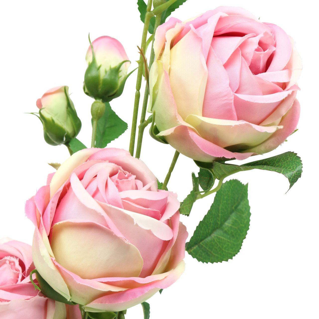 Kunstblume Rosenzweig Rosa 100cm - Künstliche Blumen Deko, Romantische, Florists Products, Höhe 0.5 cm