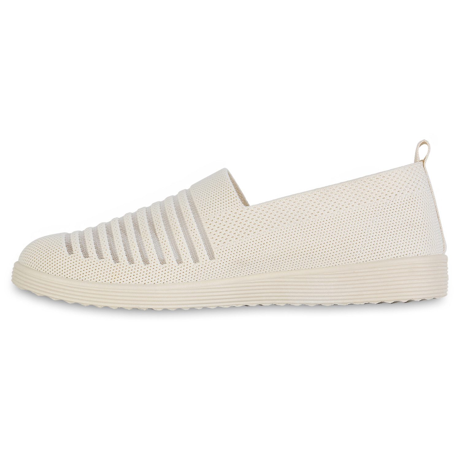 VAN HILL 841601 Slipper Damen Slip Ons Slippers Bequeme Strick Profil-Sohle günstig online kaufen