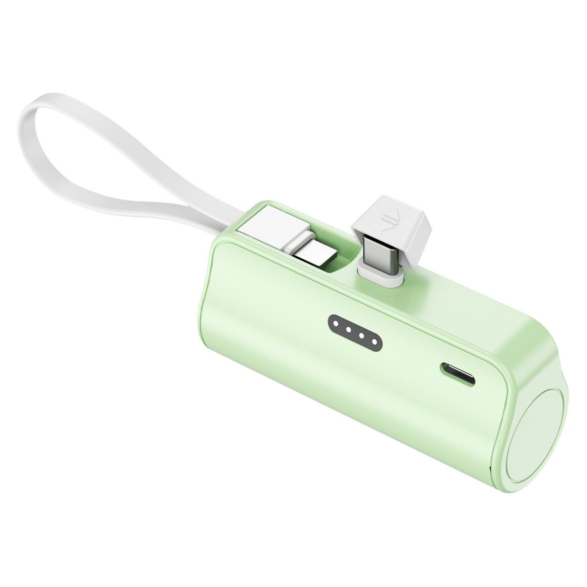 AeroAxis 2 in 1 5000mAh Powerbank Tragbar Ladegerät Externer Akku für Handy Powerbank 5000 mAh, Kompakt & Leicht, Ideal für Reisen,Outdoor