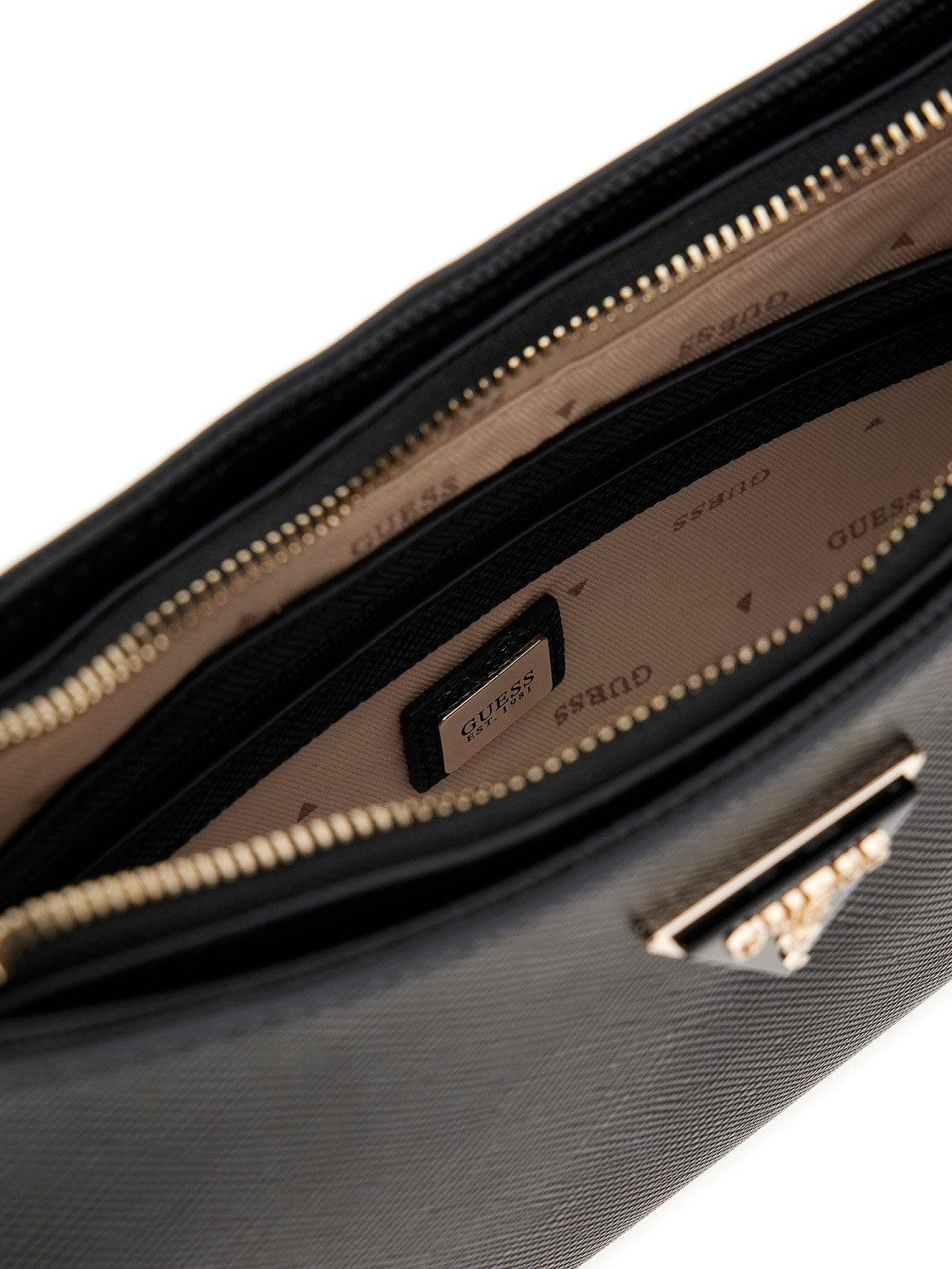 Guess Abendtasche HWZG9672180 NOELLE II TOP ZIP SHOULDER BAG (Stück, 1-tlg., 1), Logoschriftzug