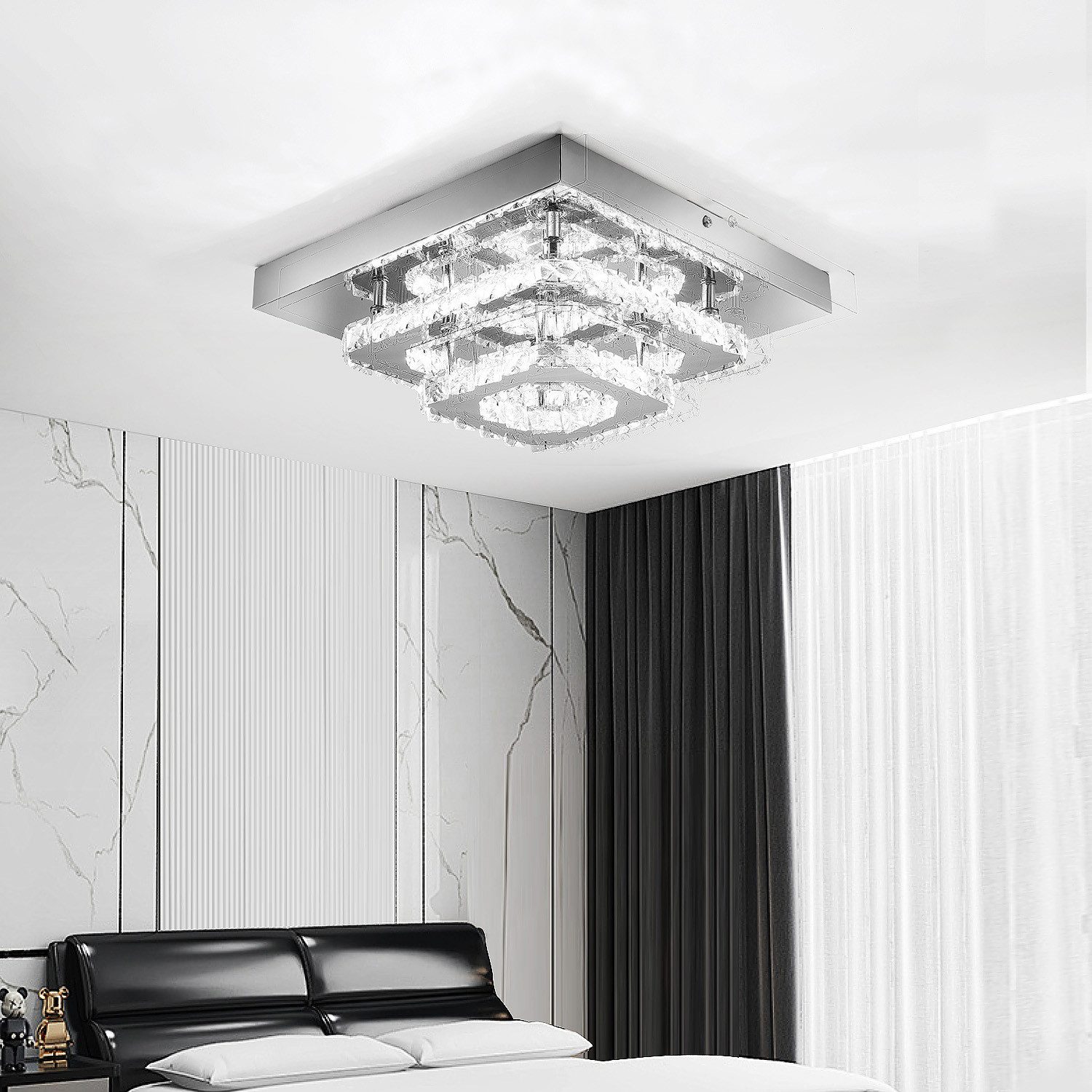 oyajia Deckenleuchte 36W Moderne Kristall LED günstig online kaufen