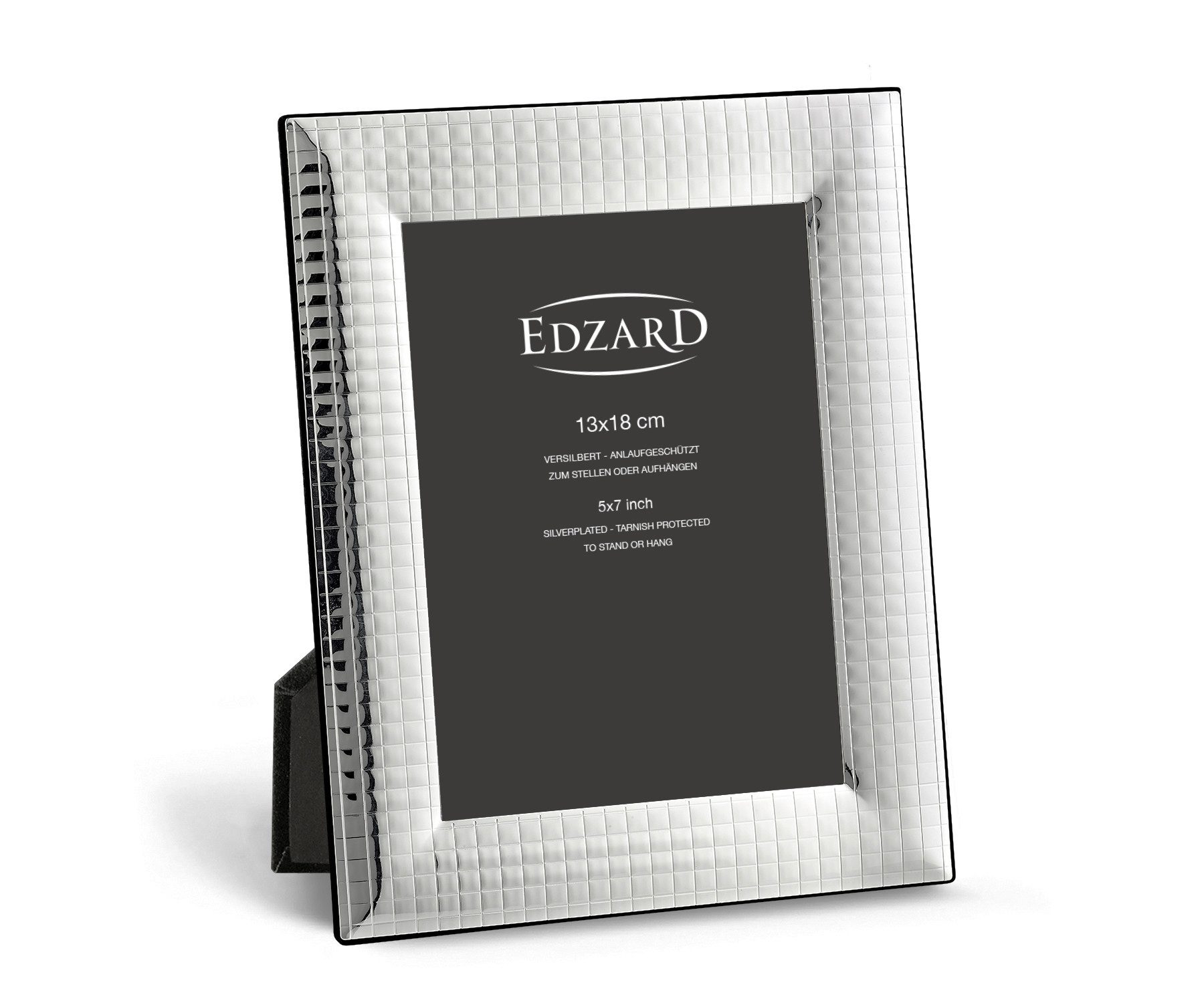 EDZARD Bilderrahmen Forli, für 13x18 cm Foto, edel versilbert & anlaufgeschützt