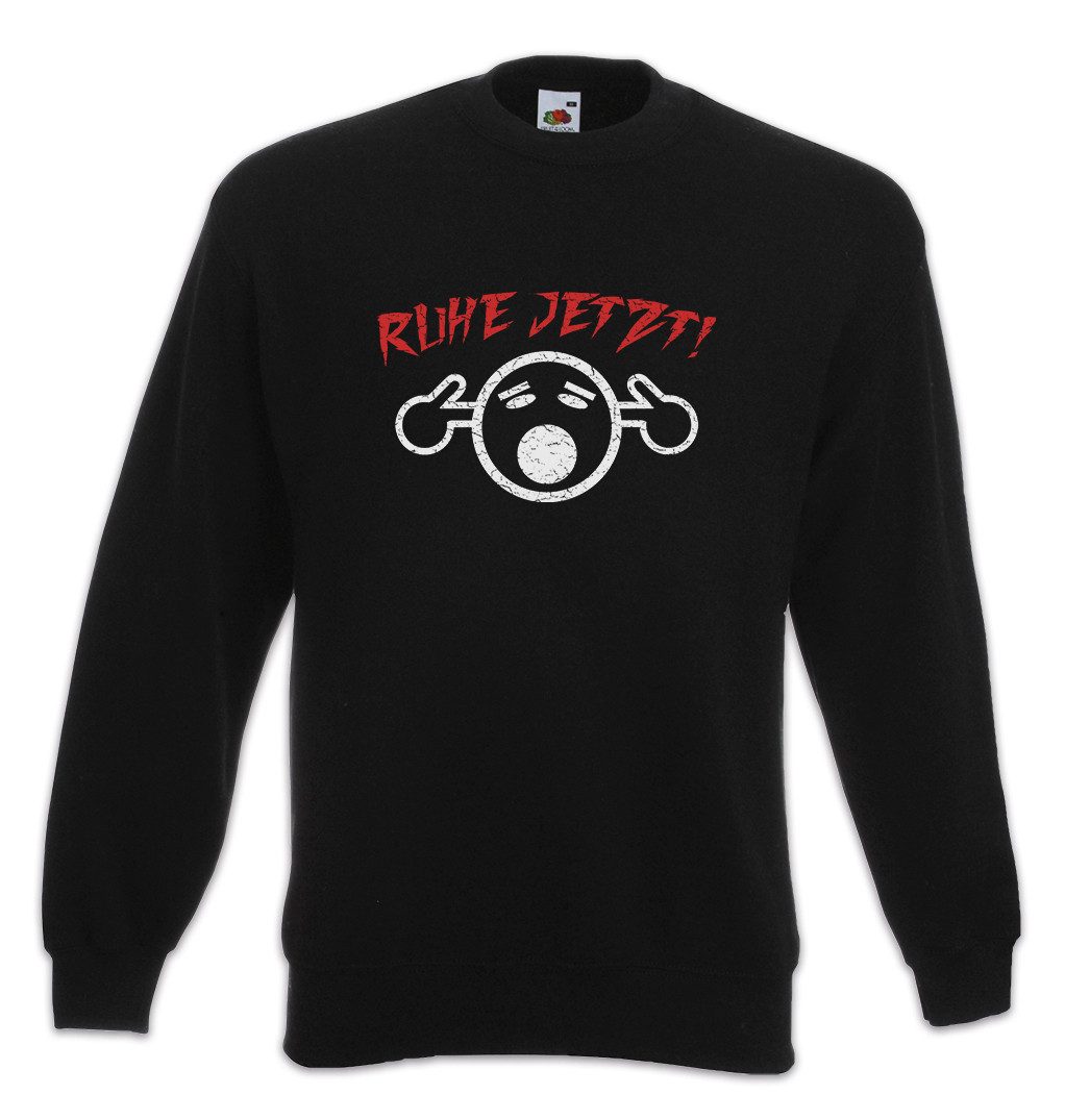 Sweatshirt Ruhe Jetzt Sweatshirt Fun Geschenk Lustig Comic Lärm Krach Lärm Schall