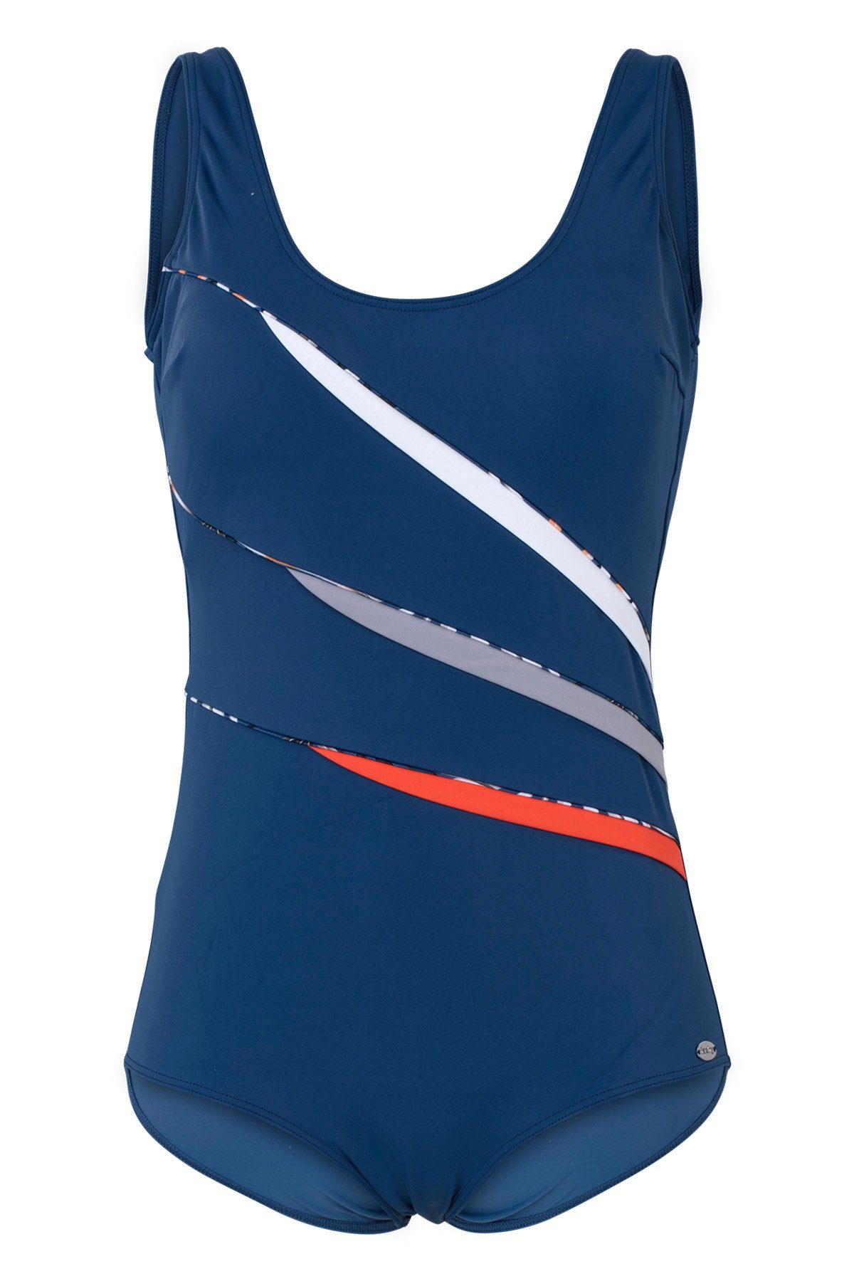 Fashy Maillot De Bain Femme 1 Pièce Poséïdon Bleu Blau-Orange 36