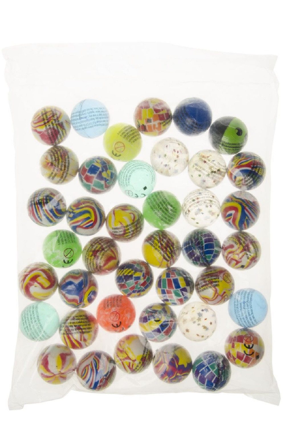 LG Designs Flummi Flummis bunt gemischt / Dopsball /Gummiball Mix ca 4,3 mm (12-St), Mitgebsel, Kindergeburtstag / Ideal als Geschenk