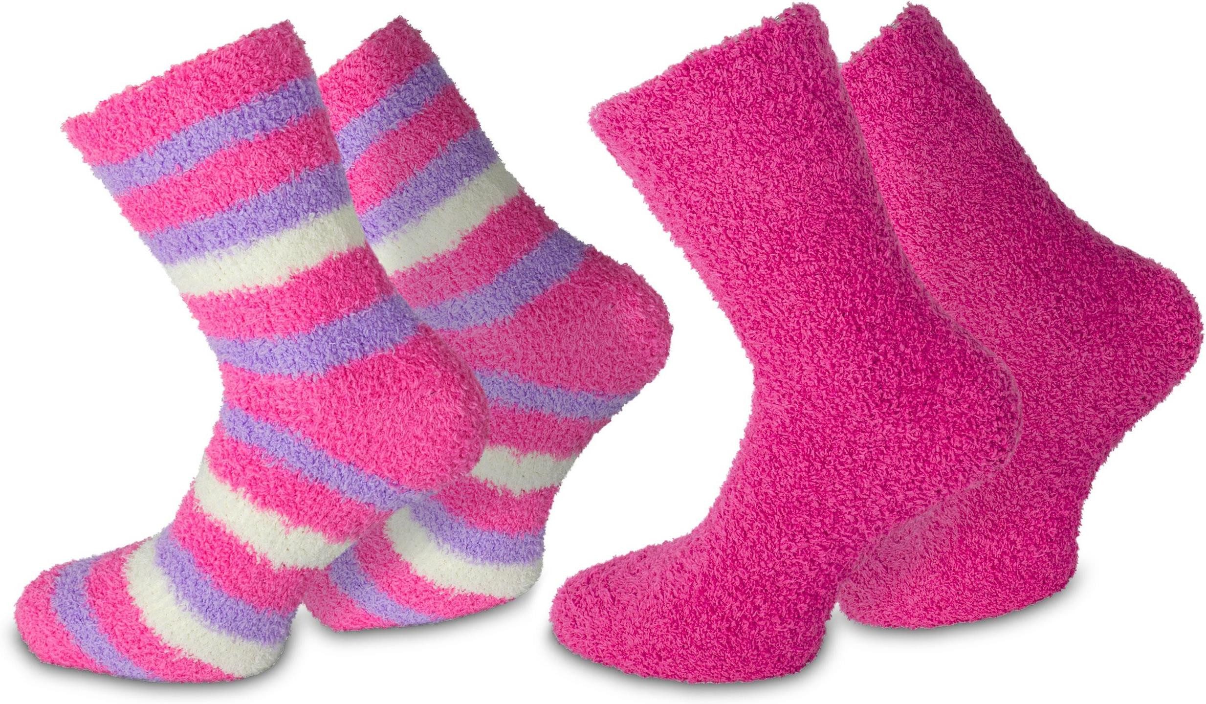 normani Kuschelsocken 2 Paar Kuschel-Socken Ringel günstig online kaufen