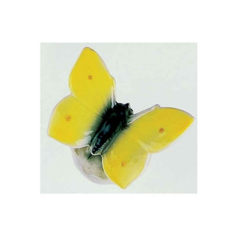 Wagner & Apel Porzellan Dekofigur 00580/40 - Schmetterling (Zitronenfalter) (1tlg), Perfekt für jeden Anlass